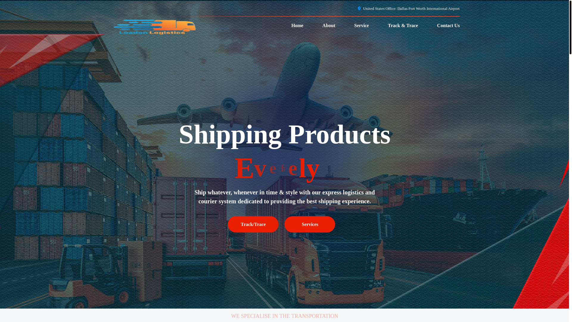 website screenshot of https://loadonlogistics.org/