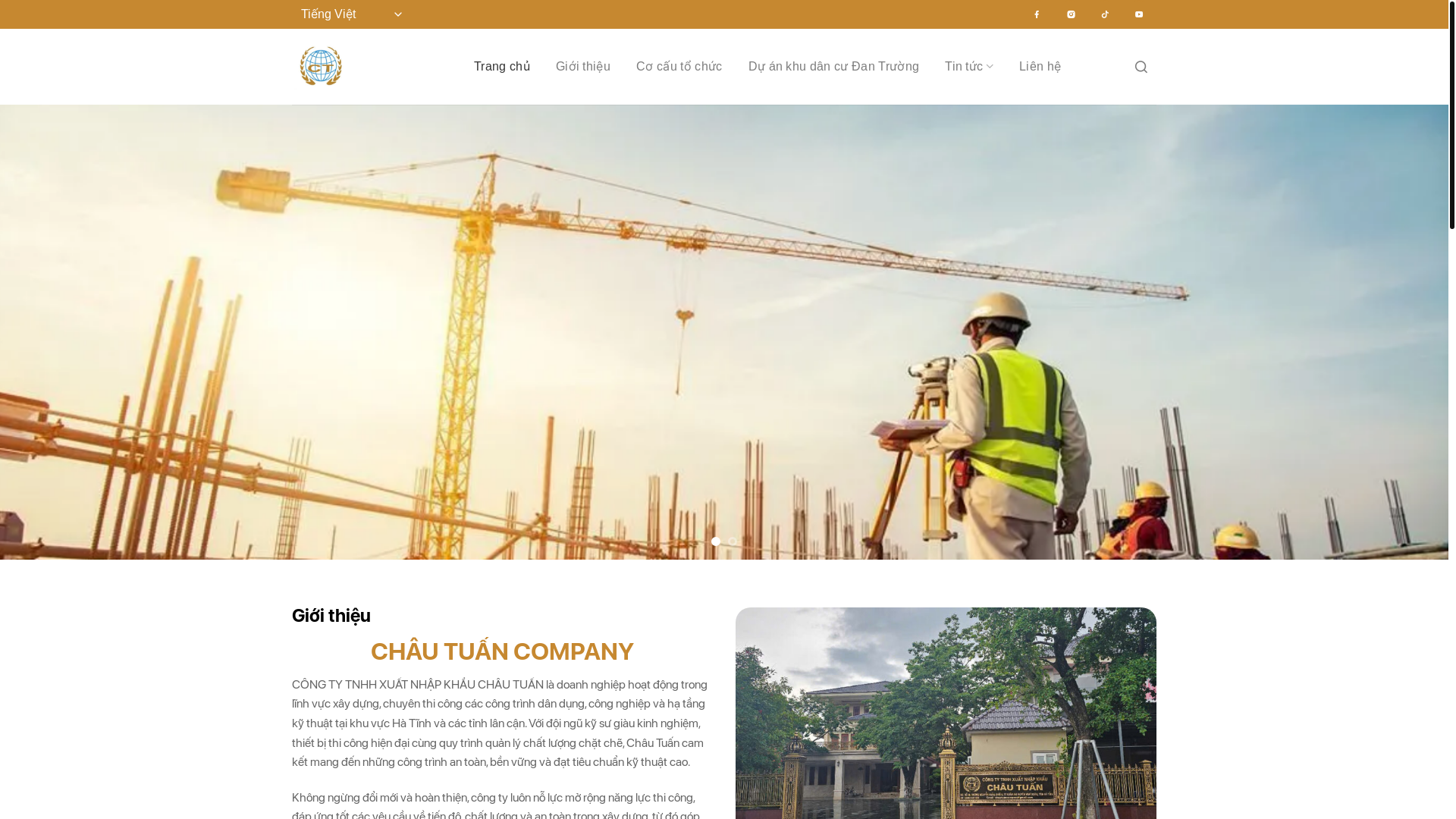 website screenshot of https://chautuancompany.com/