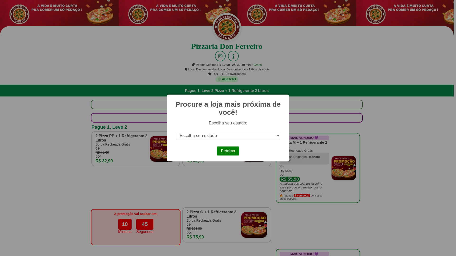website screenshot of https://don-ferreiro-pizzaria-promo-com.pages.dev/