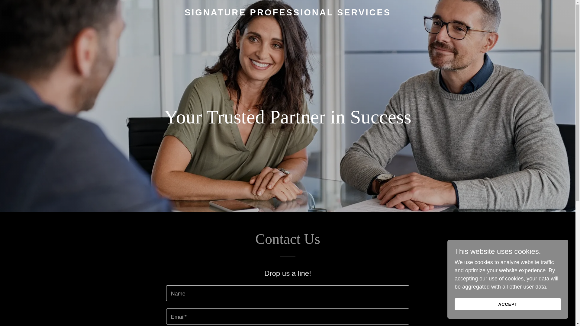 website screenshot of https://signatureprofessionalservices.net/