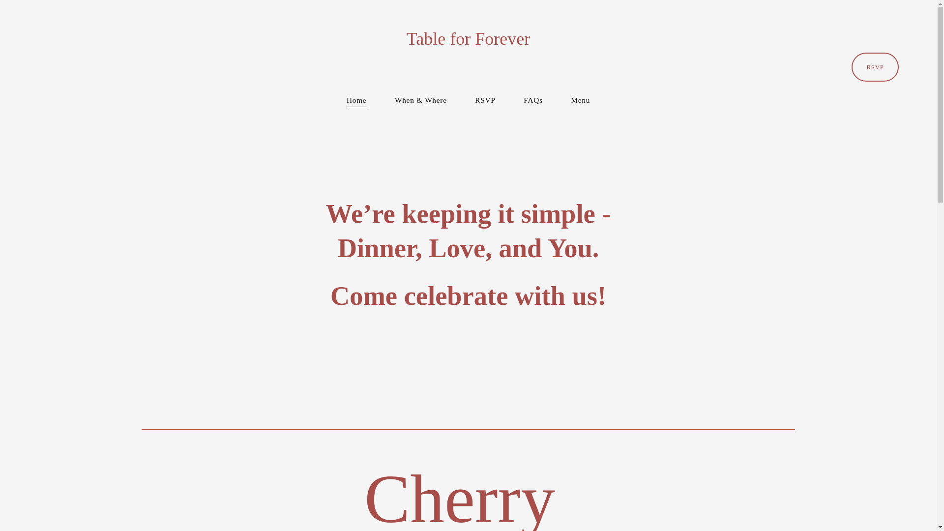 website screenshot of https://tableforforever.com/