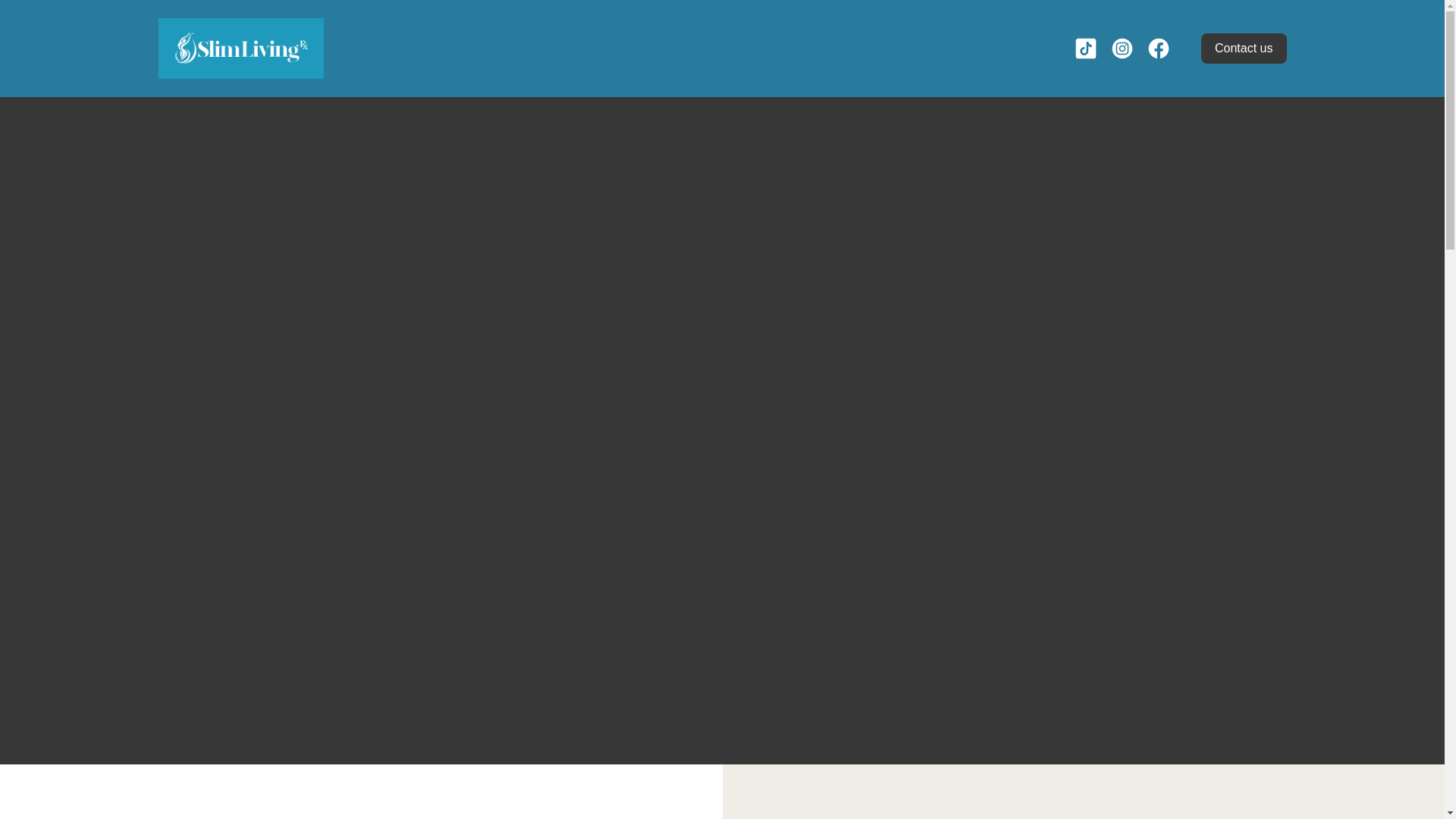 website screenshot of https://slimlivingrx.fit/