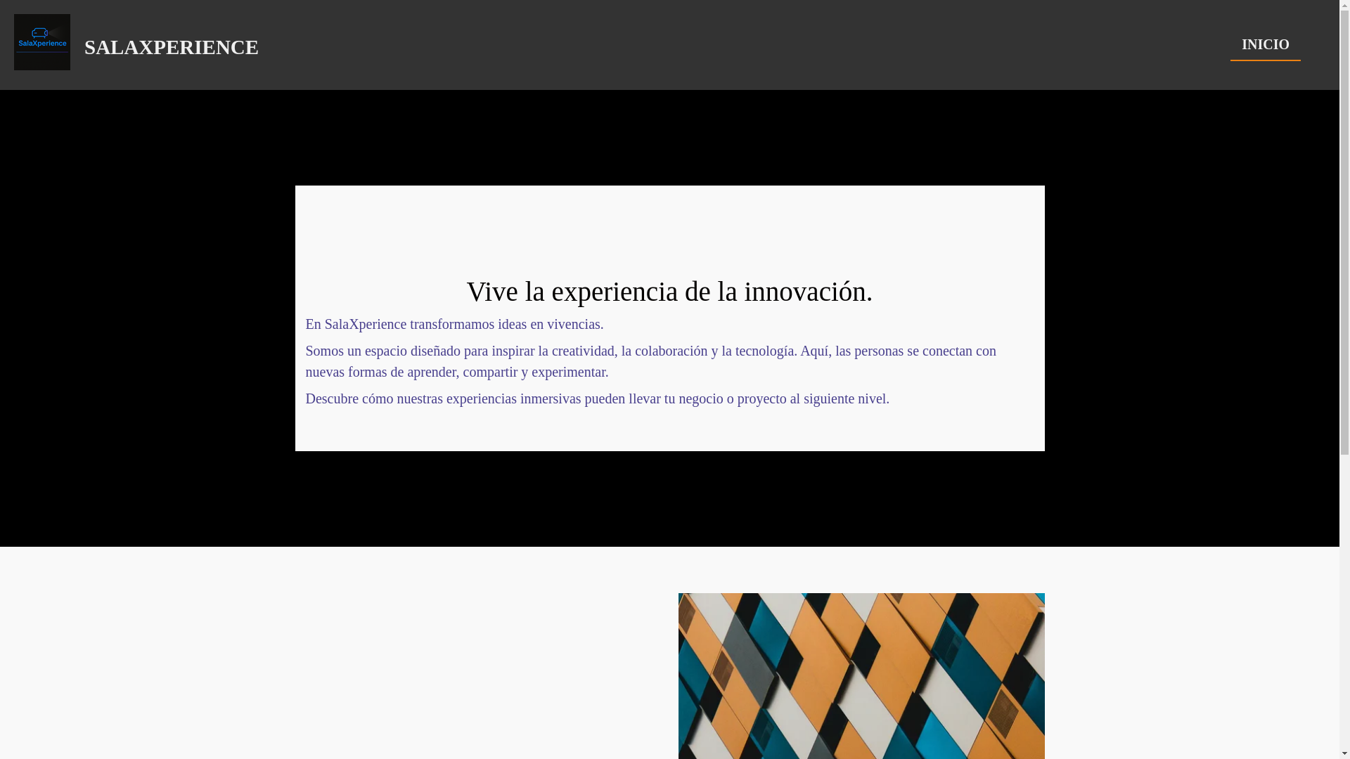 website screenshot of https://salaxperience.com/