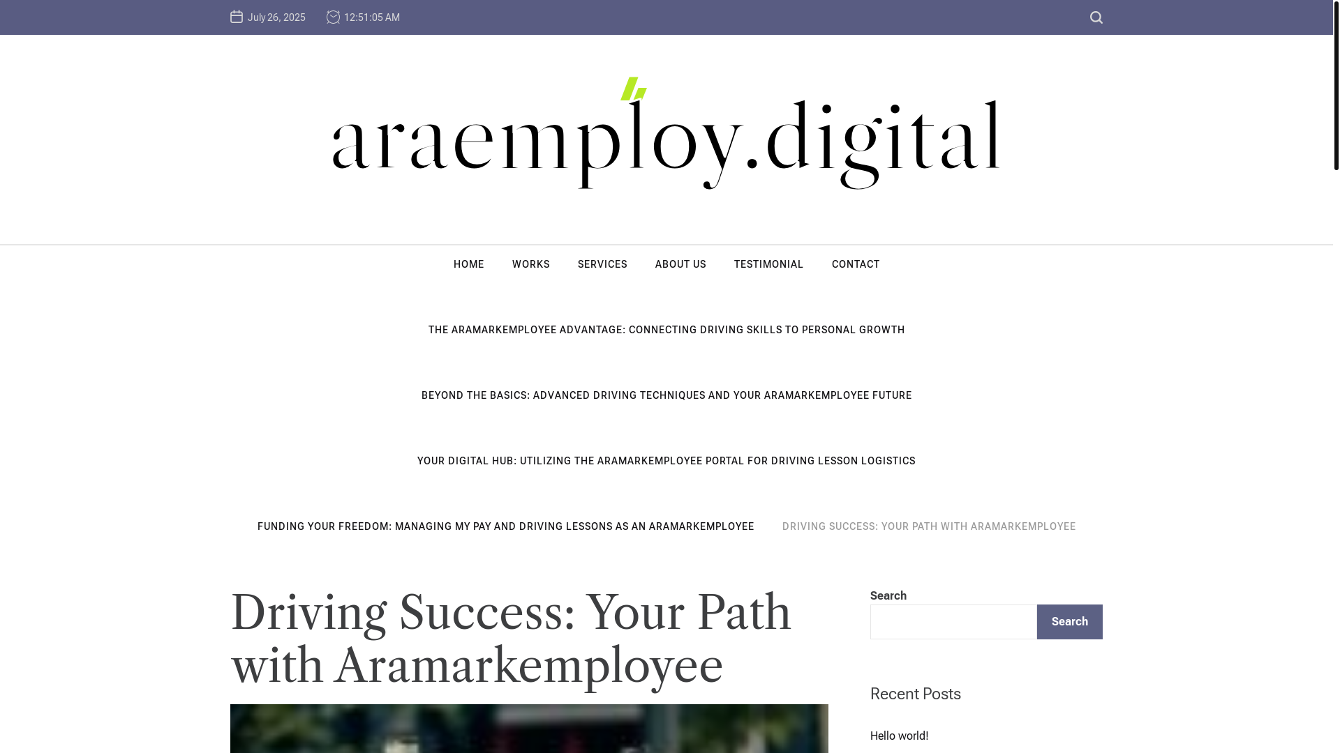website screenshot of https://araemploy.digital/