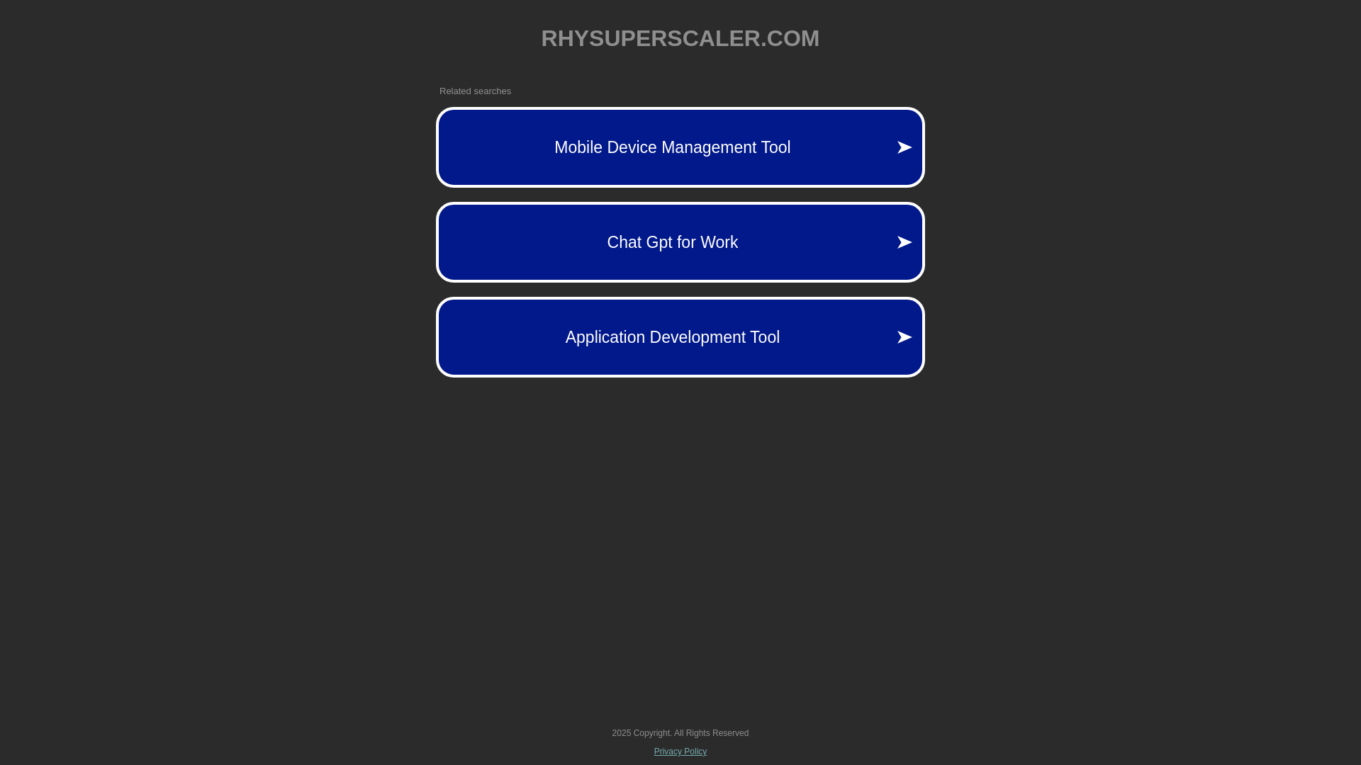 website screenshot of https://rhysuperscaler.com/