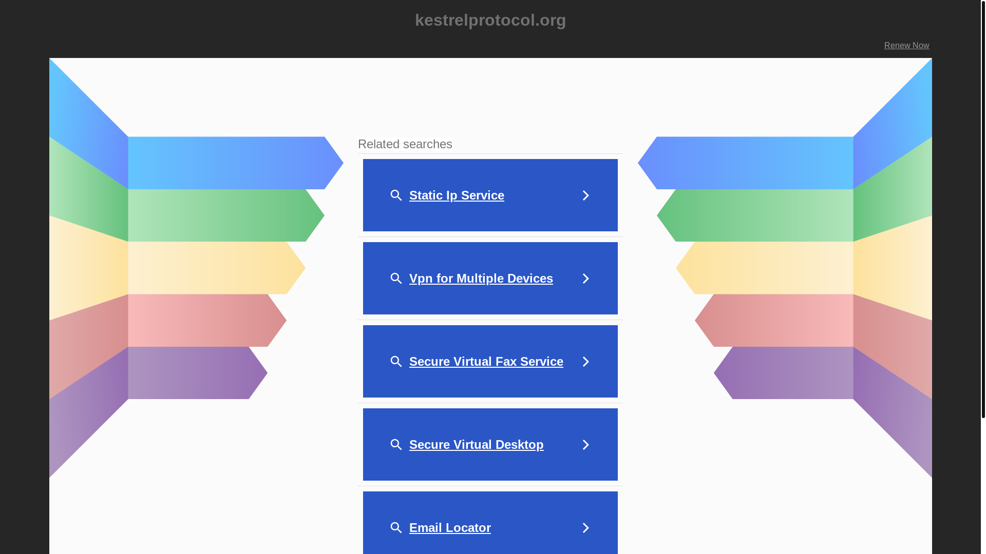 website screenshot of https://kestrelprotocol.org/