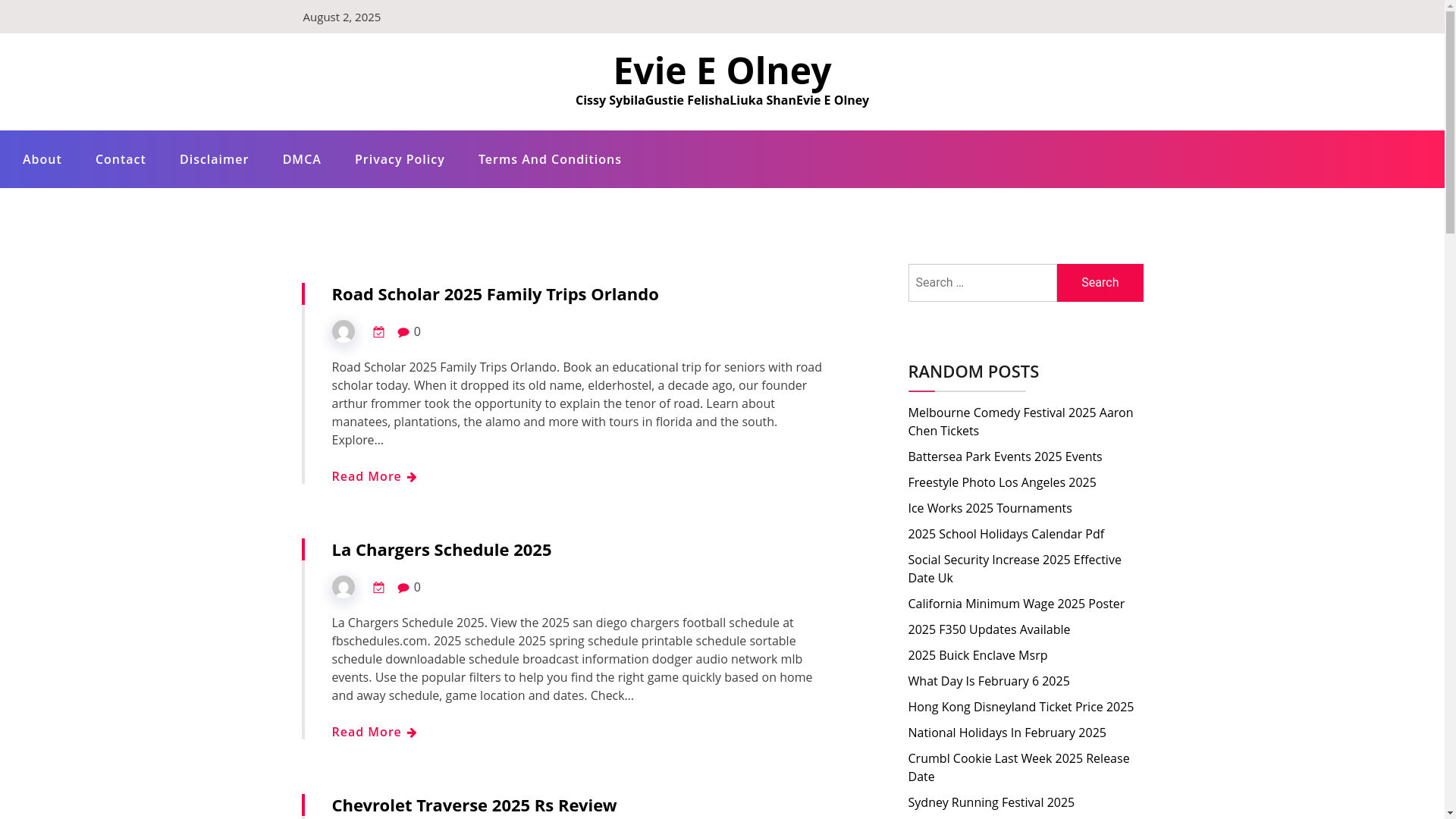 website screenshot of https://evieeolney.pages.dev/