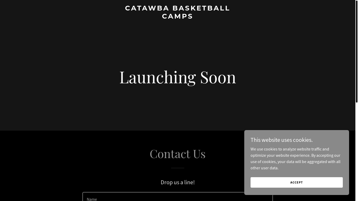 website screenshot of https://catawbabasketballcamps.net/