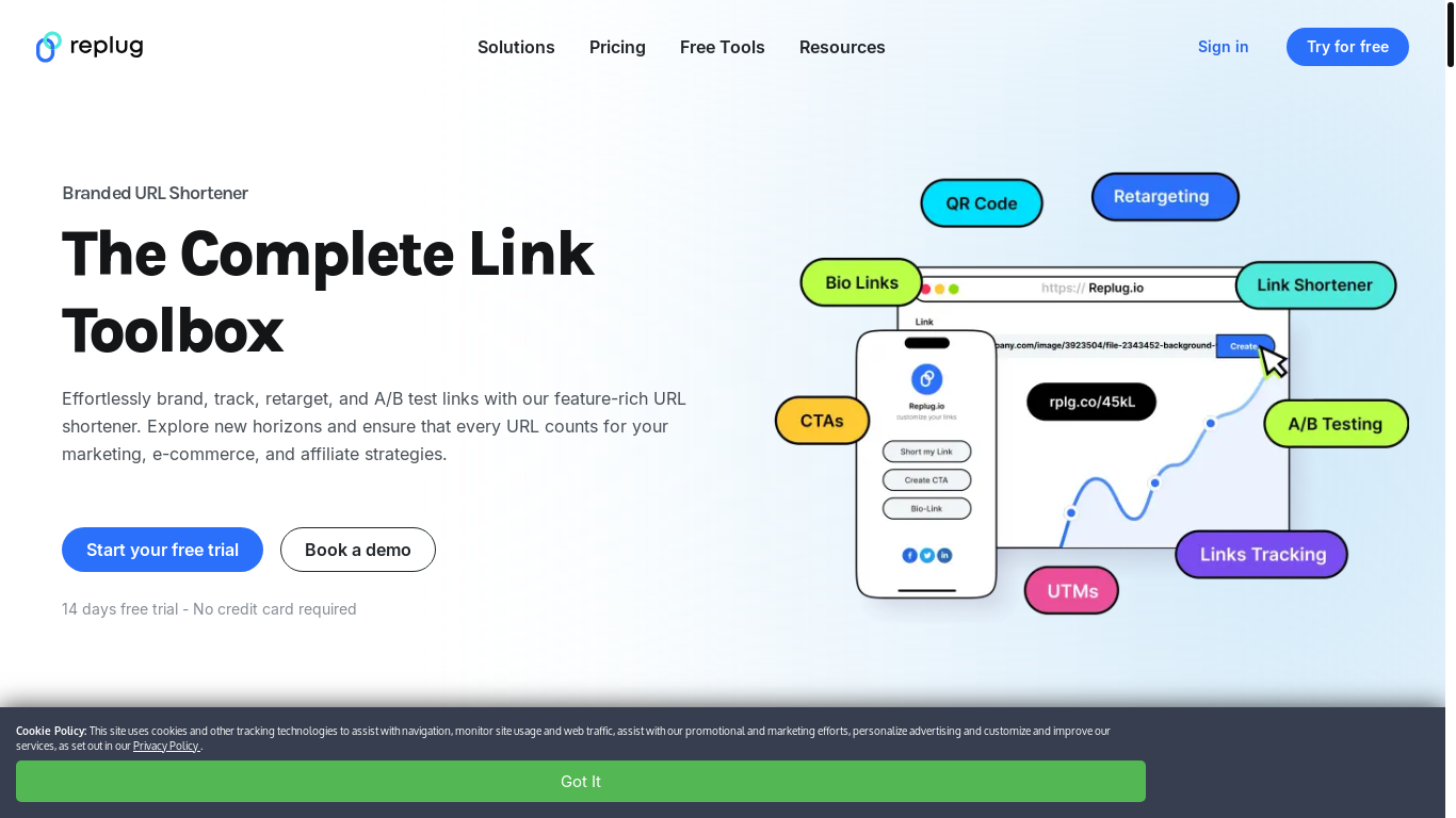 website screenshot of https://rplg.co/