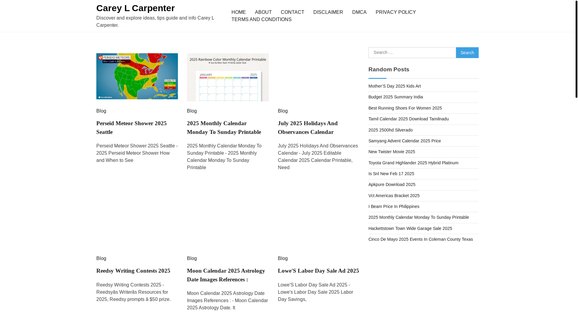 website screenshot of https://careylcarpenterj.pages.dev/