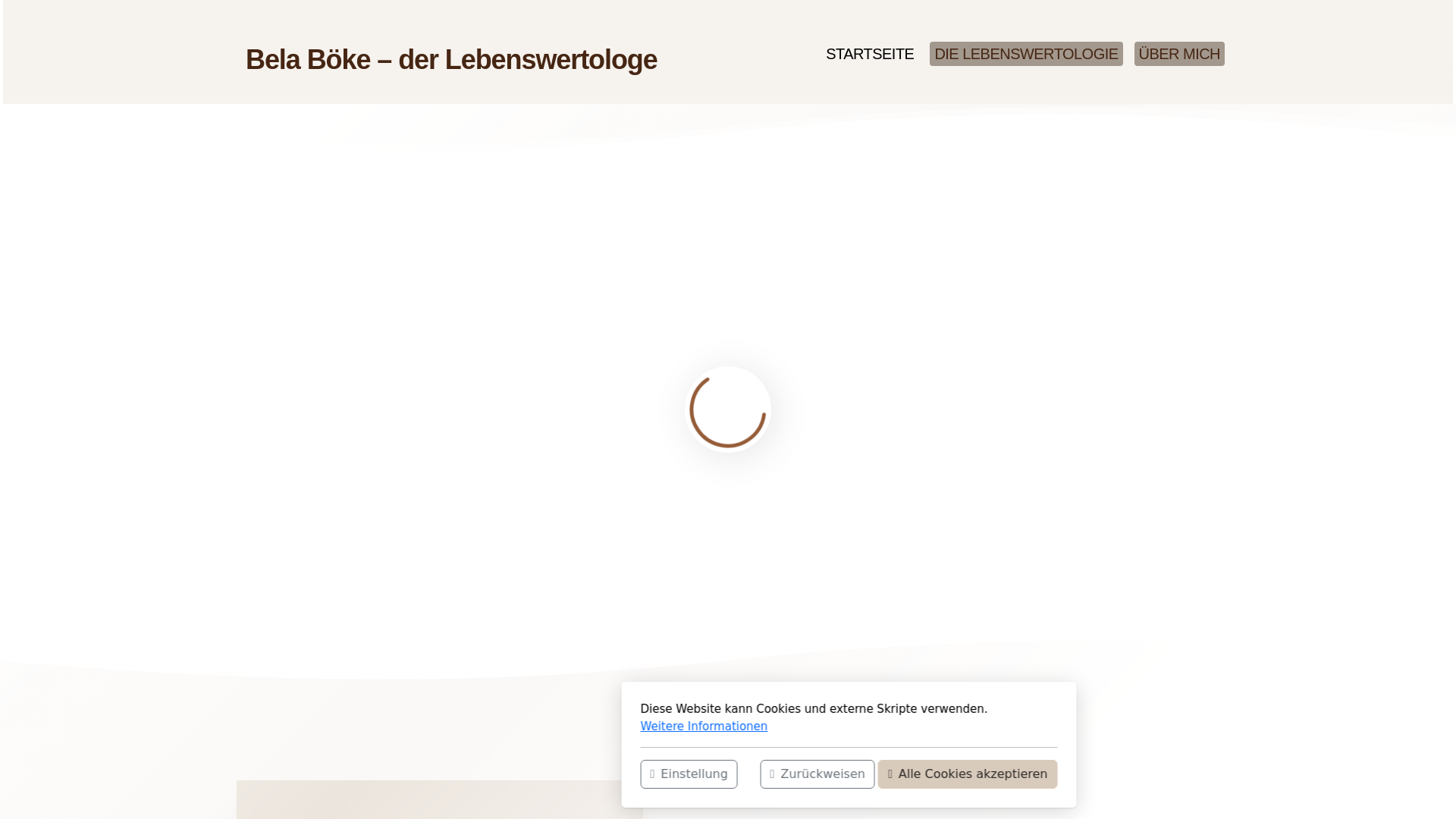 website screenshot of https://bewusstseinsschulung.info/