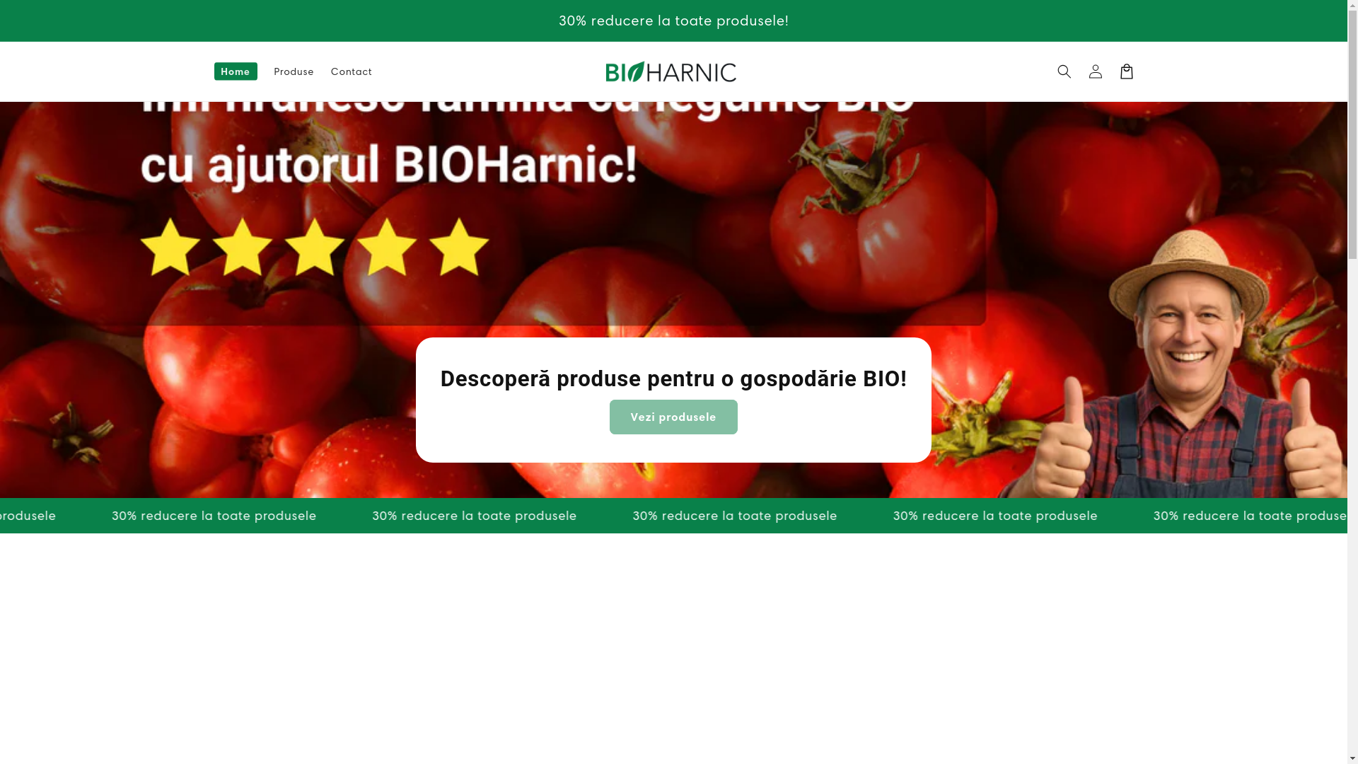 website screenshot of https://bioharnic.ro/