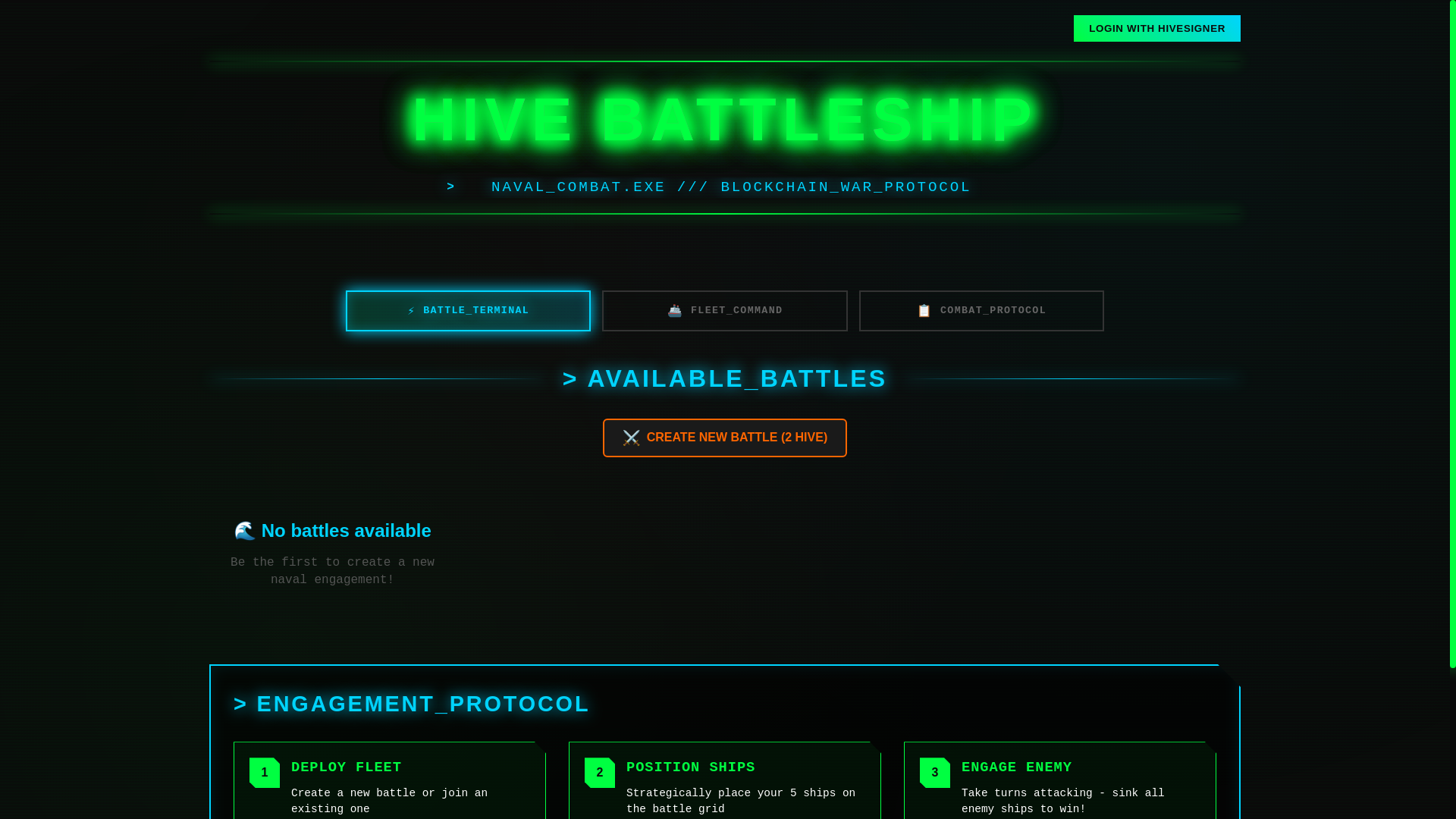 website screenshot of https://hive-ships.com/