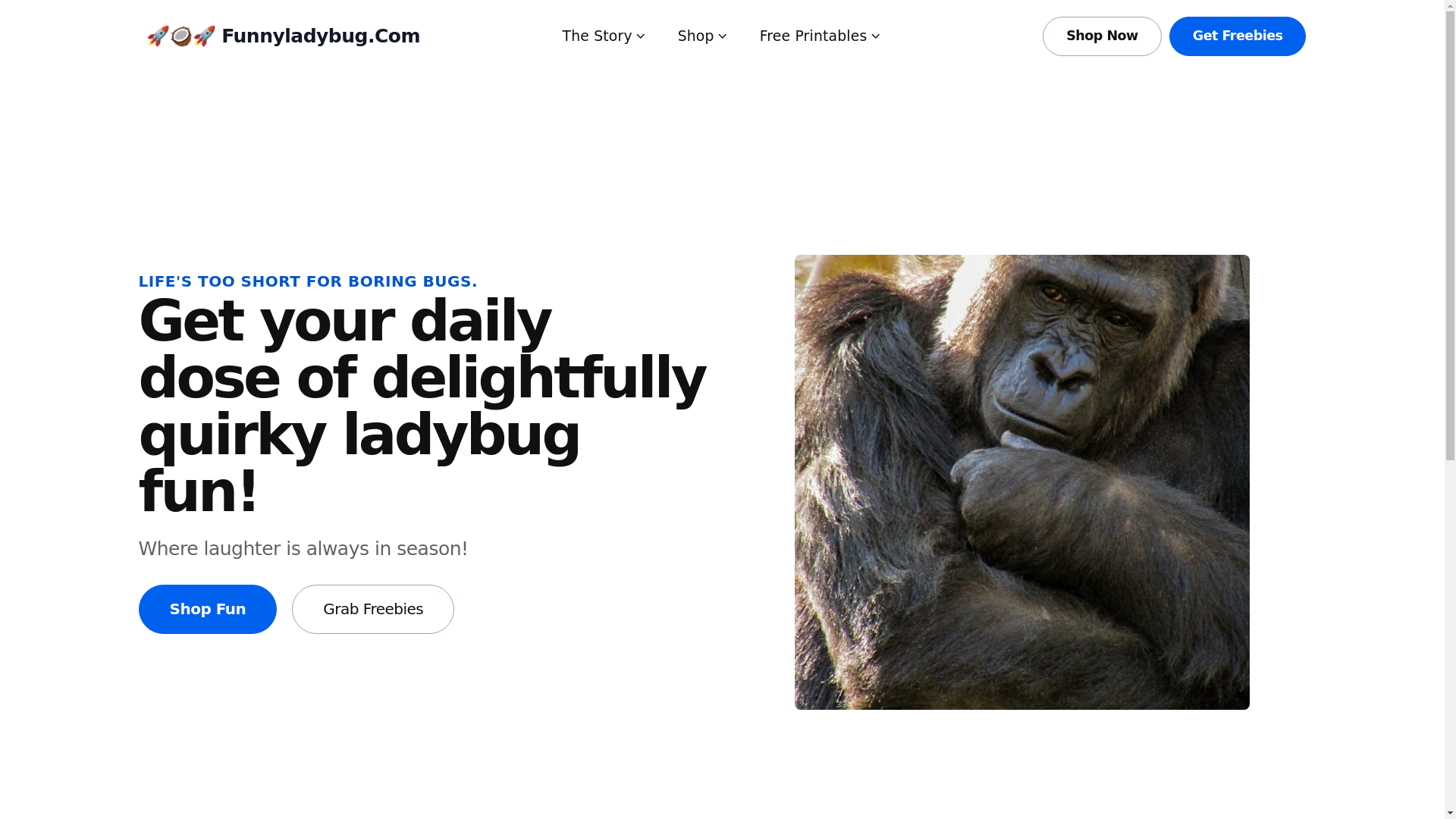 website screenshot of https://funnyladybug-com.pages.dev/