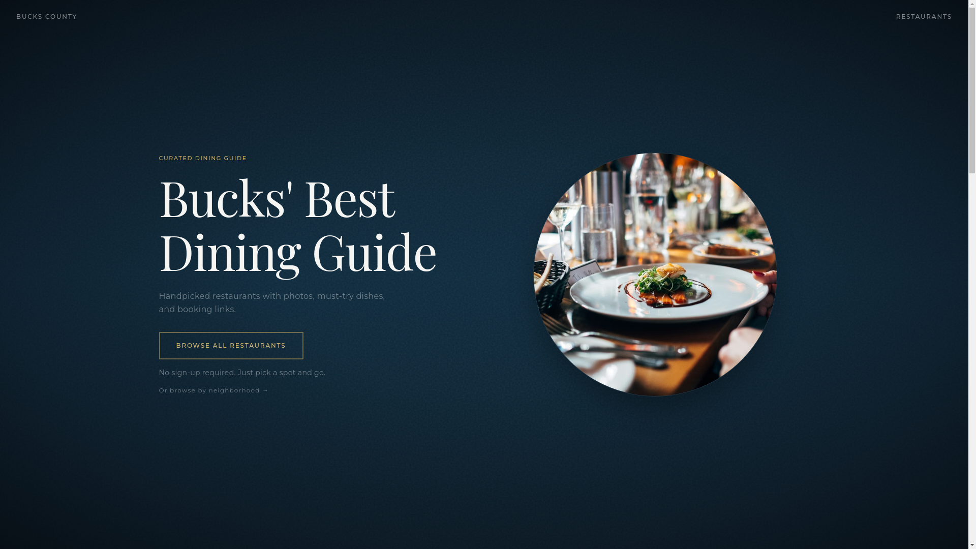 website screenshot of https://thebucksguide.com/