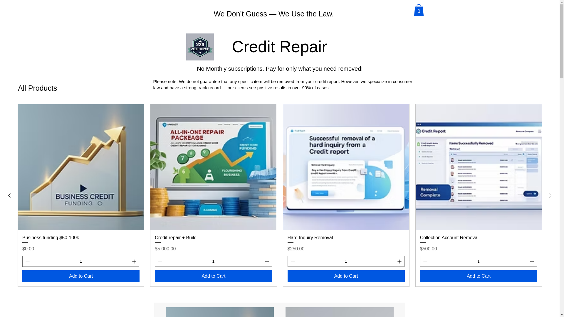 website screenshot of https://hardinquiriesremoval.com/