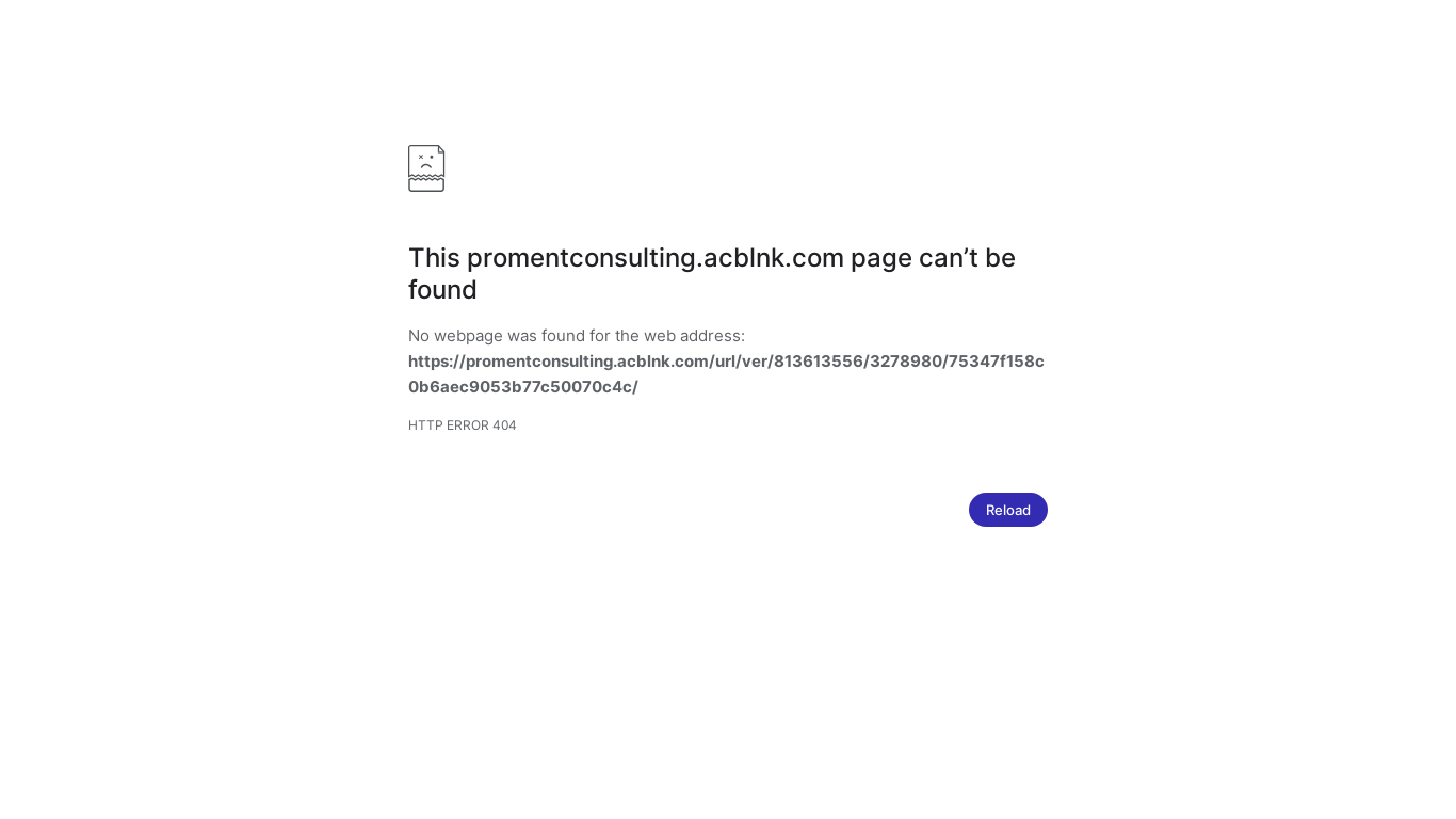 website screenshot of https://promentconsulting.acblnk.com/url/ver/813613556/3278980/75347f158c0b6aec9053b77c50070c4c/