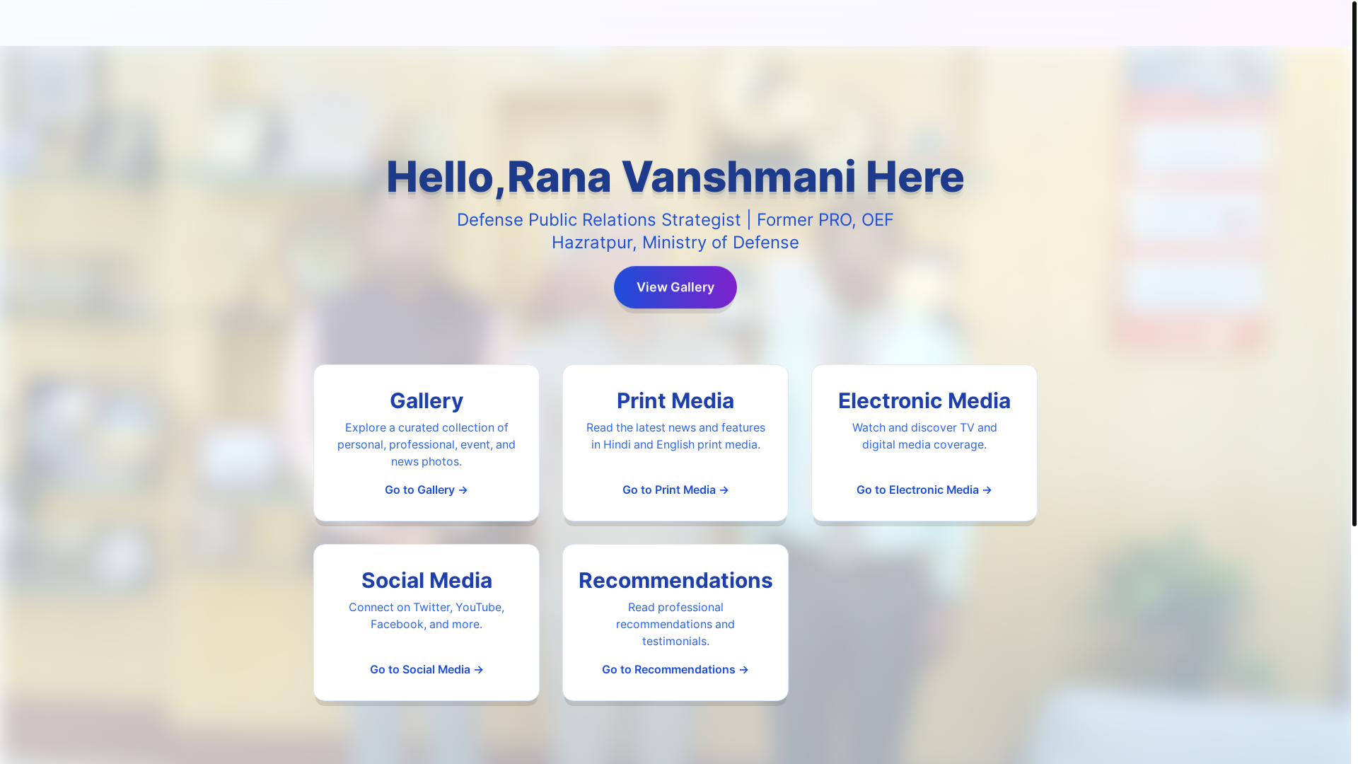 website screenshot of https://ranavanshmani.com/