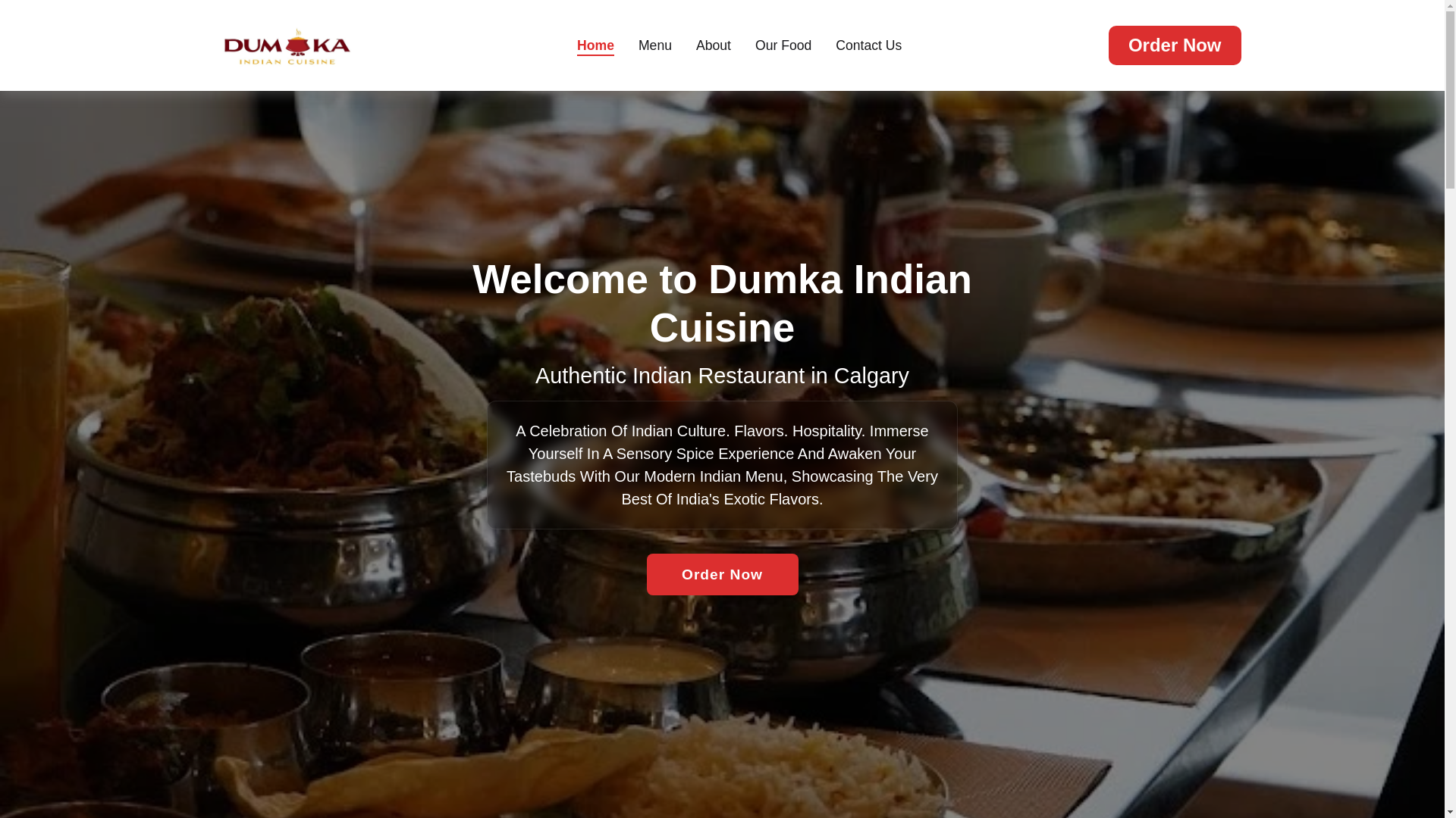 website screenshot of https://dumka-indian-cuisine.pages.dev/