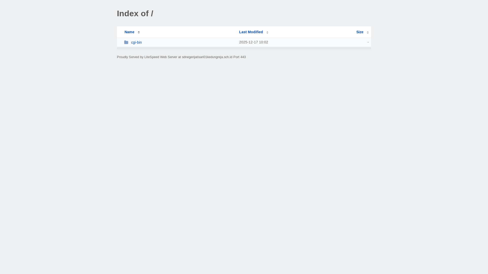 website screenshot of https://sdnegerijatisari01kedungreja.sch.id/