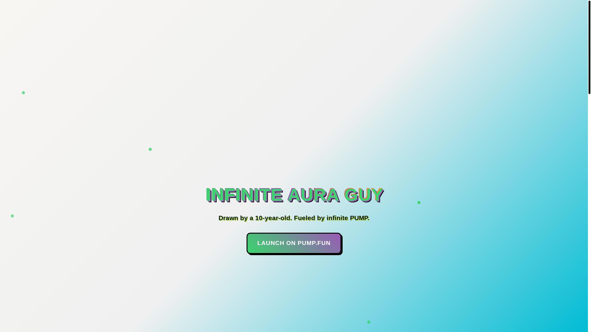 website screenshot of https://infiniteauraguy.fun/