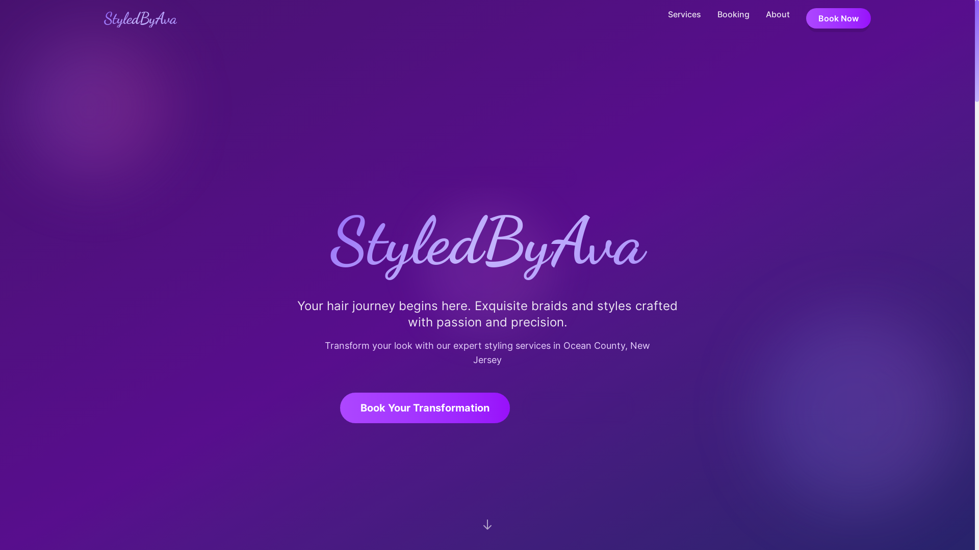website screenshot of https://styled-byava.com/