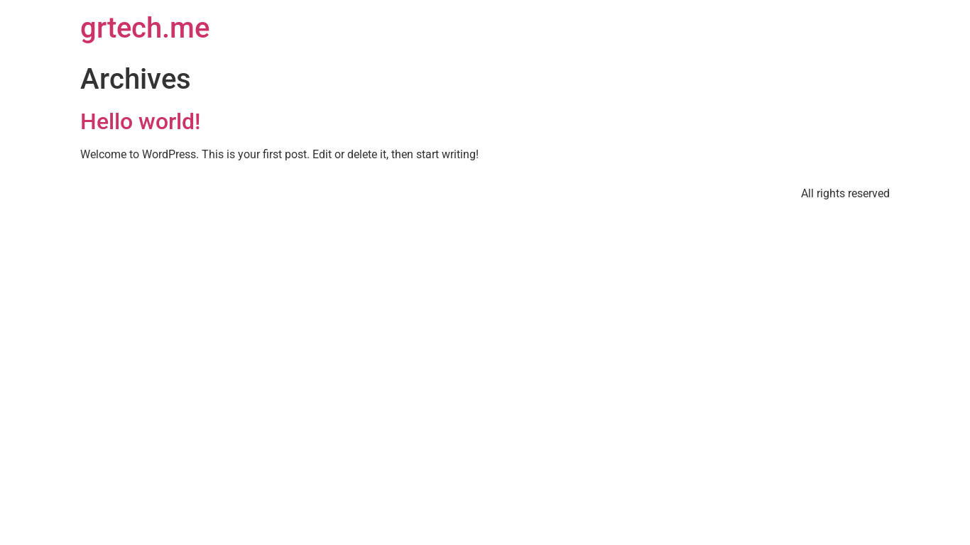 website screenshot of https://grtech.me/
