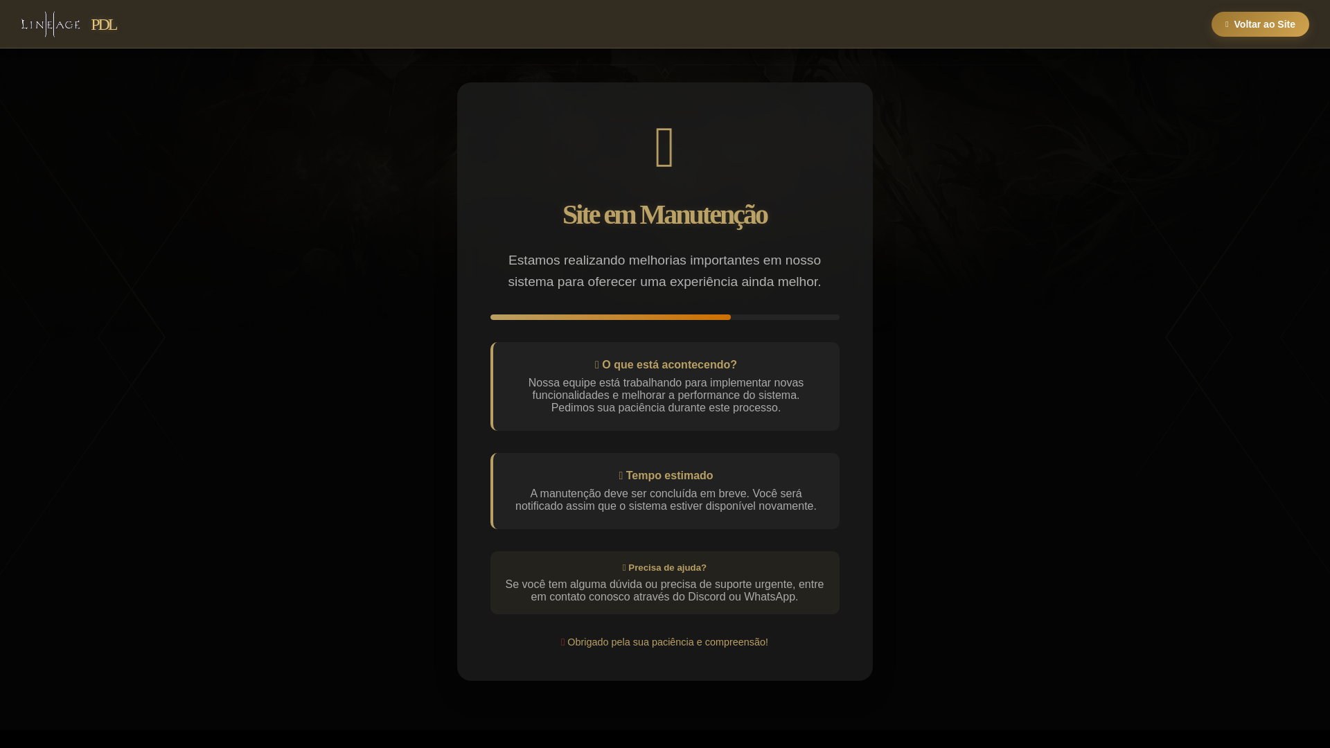 website screenshot of https://l2shadow.org/