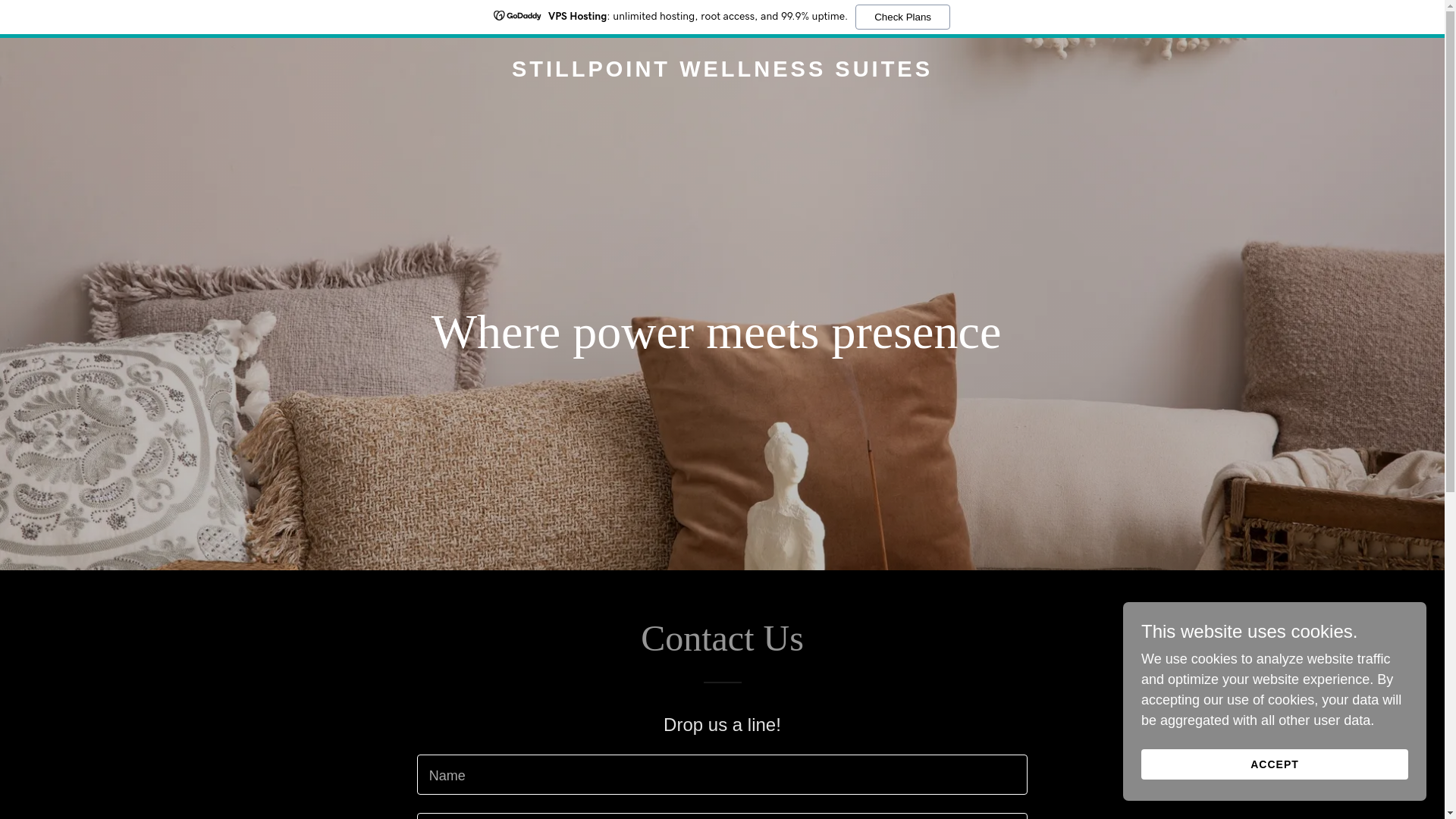 website screenshot of https://stillpointwellnesssuites.com/