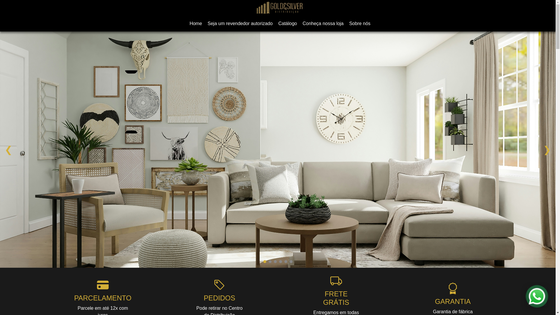 website screenshot of https://goldesilverdistribuicao.com/
