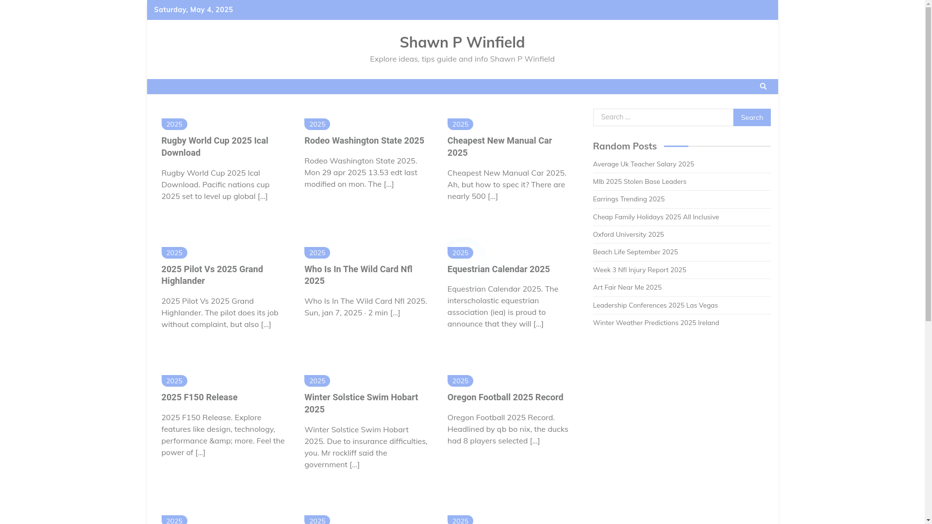 website screenshot of https://shawnpwinfieldi.pages.dev/