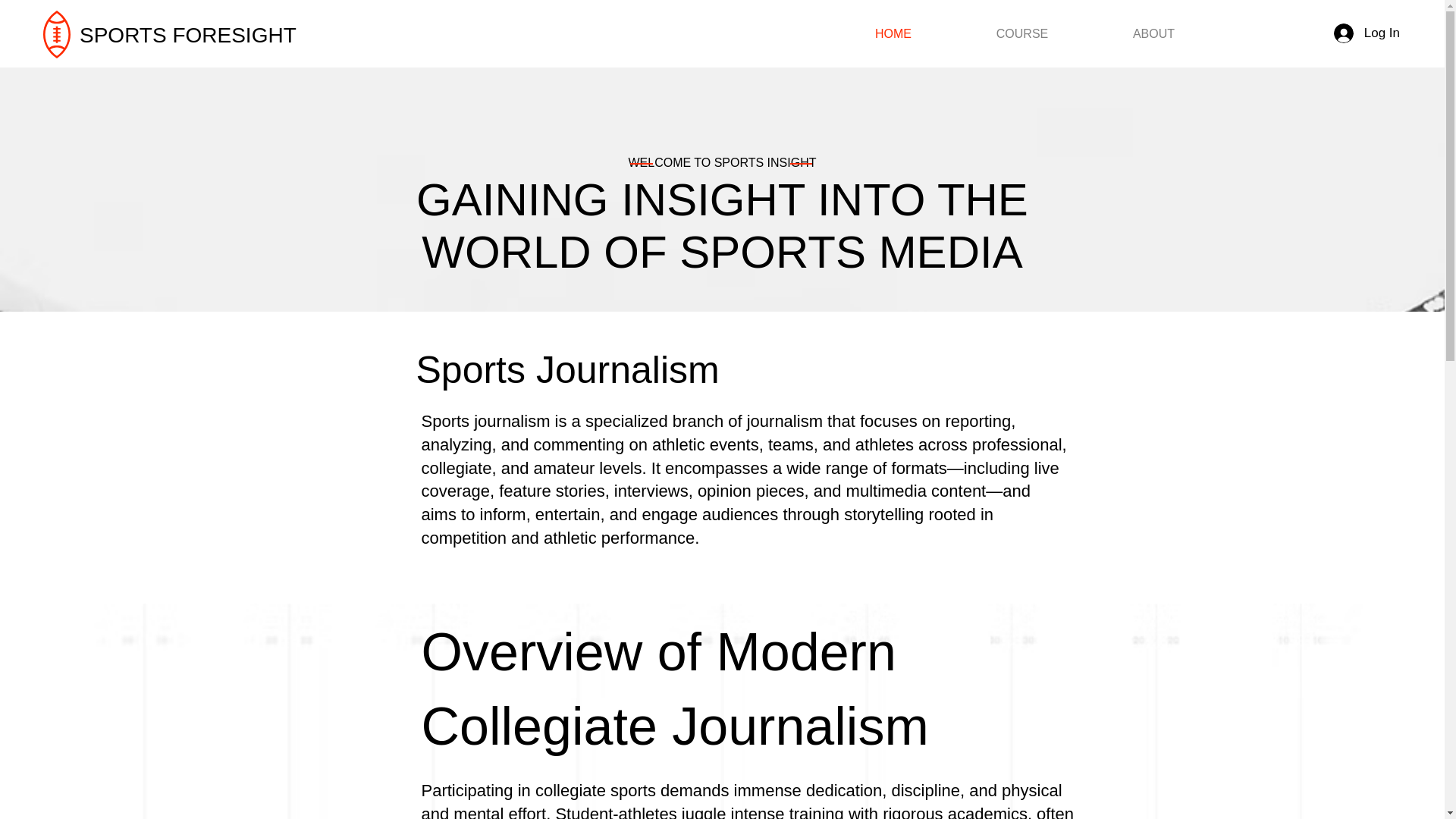 website screenshot of https://sportsforesightonline.com/