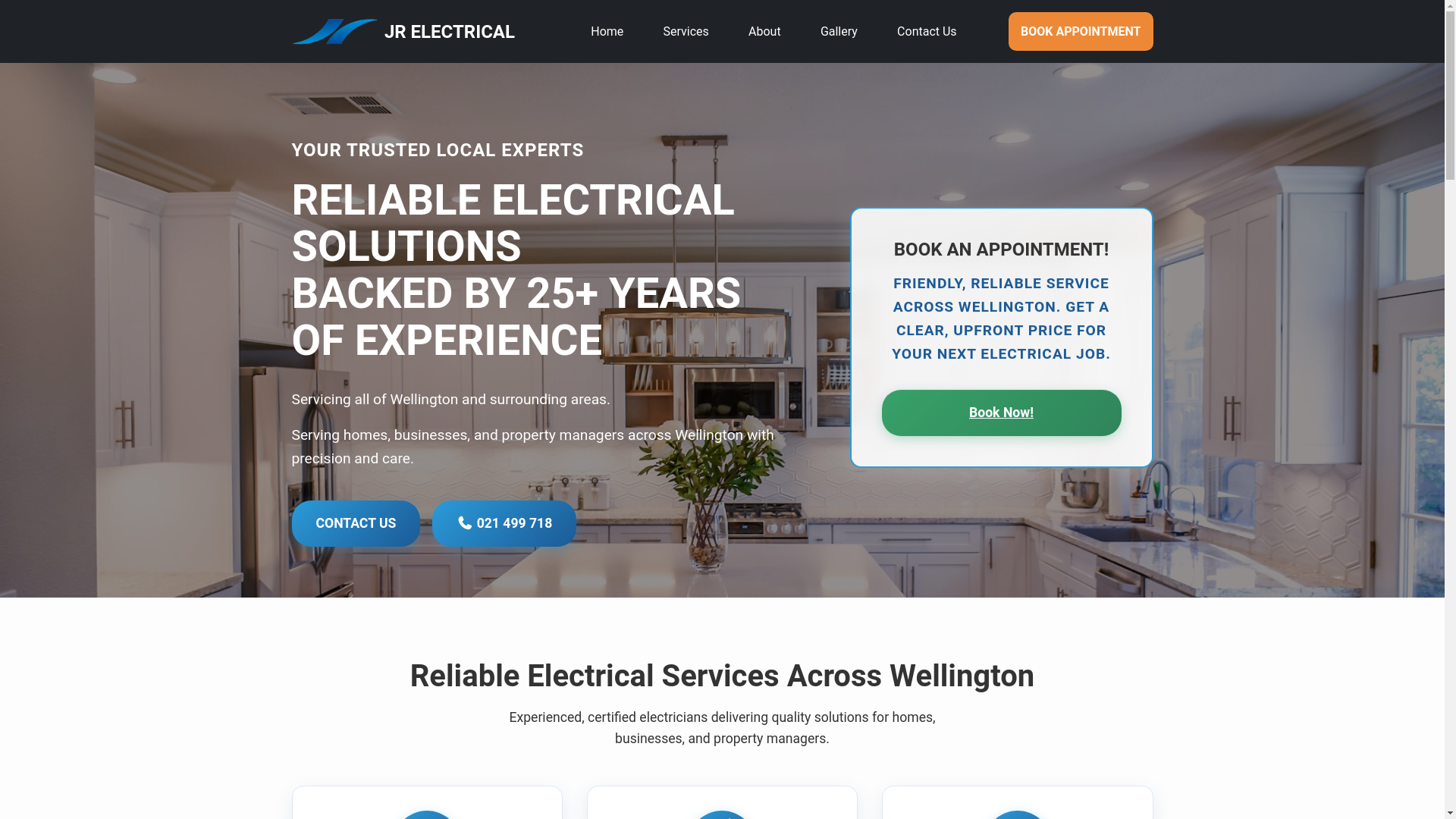 website screenshot of https://jrelectricsl.pages.dev/