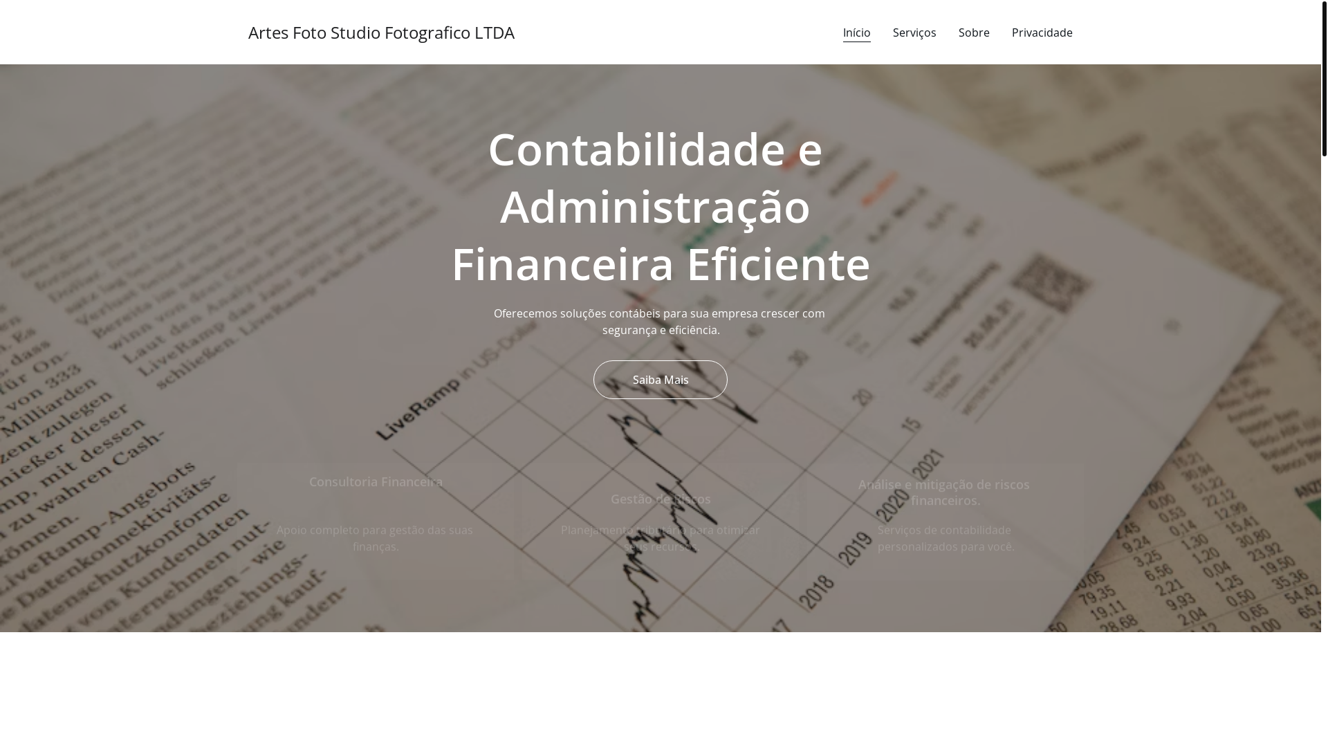 website screenshot of https://artesfotostudiofotograficoltda.shop/