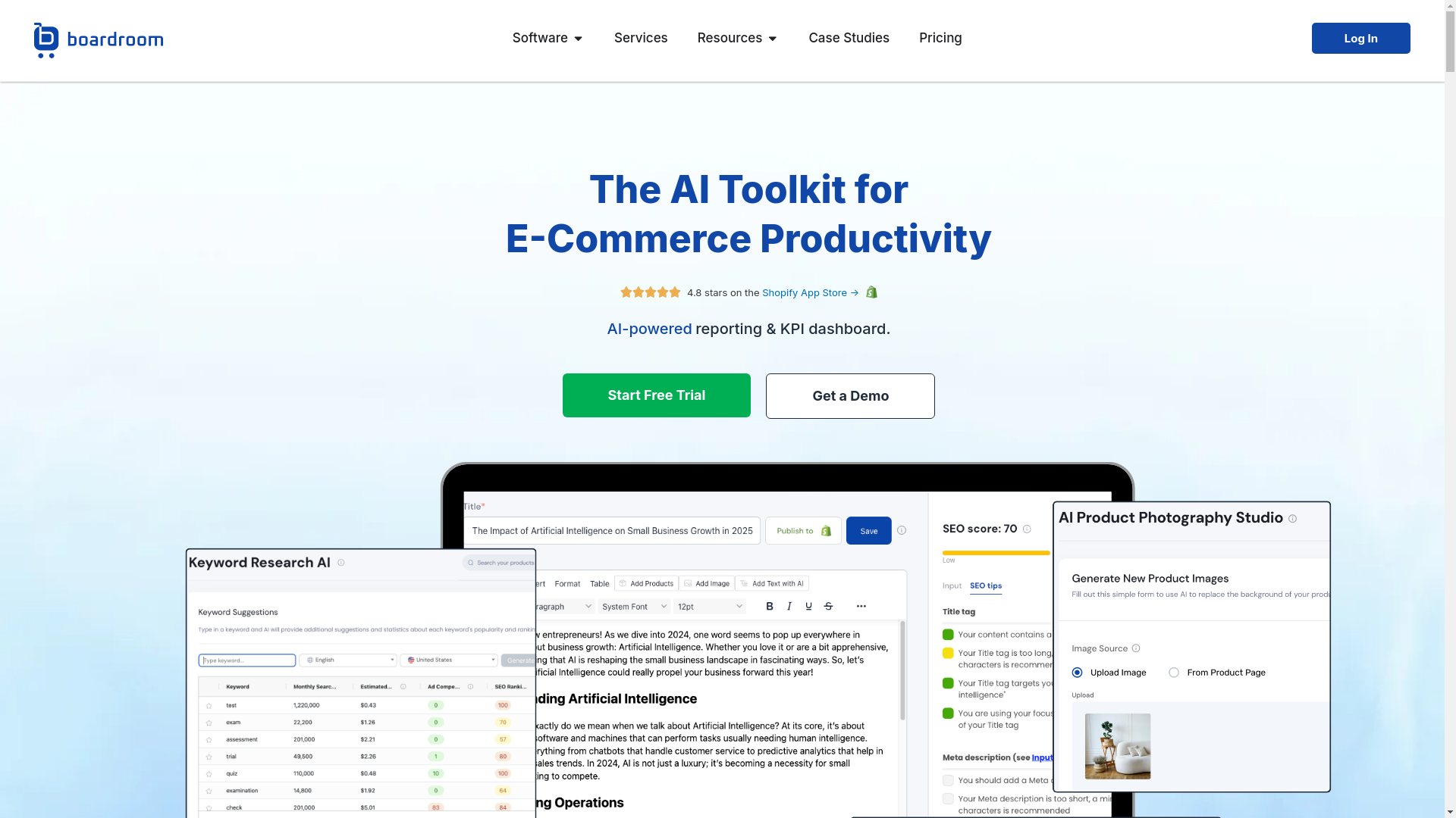 website screenshot of https://chooseboardroom.com/