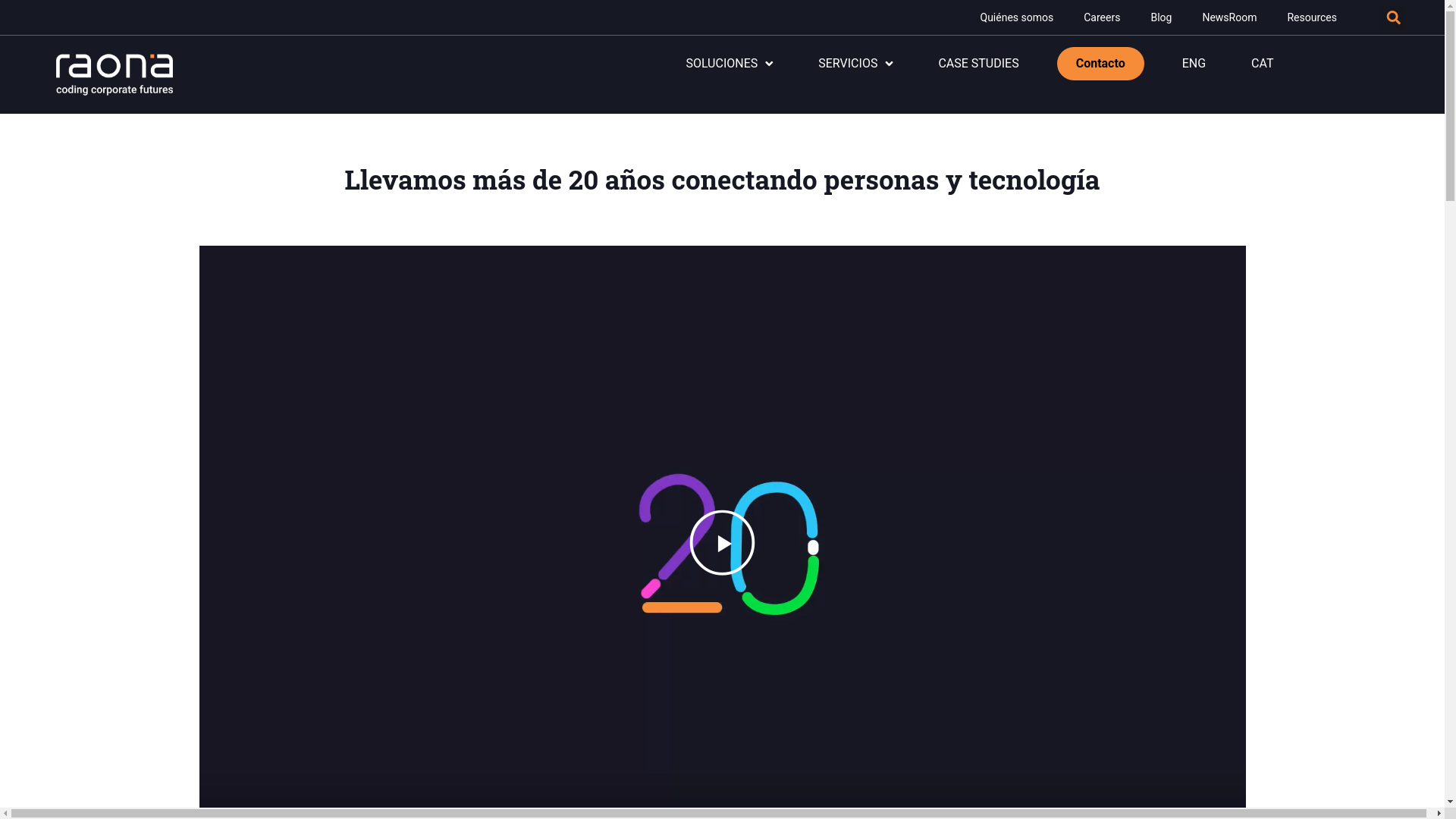 website screenshot of https://raonaworks.com/