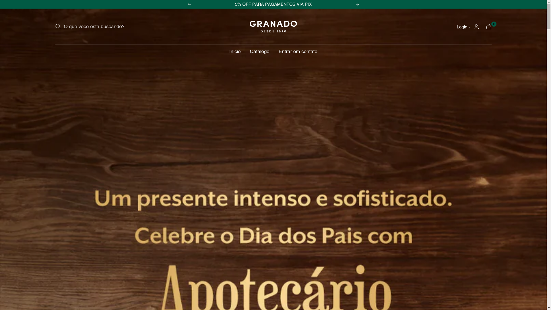 website screenshot of https://granadosperfumes.com/