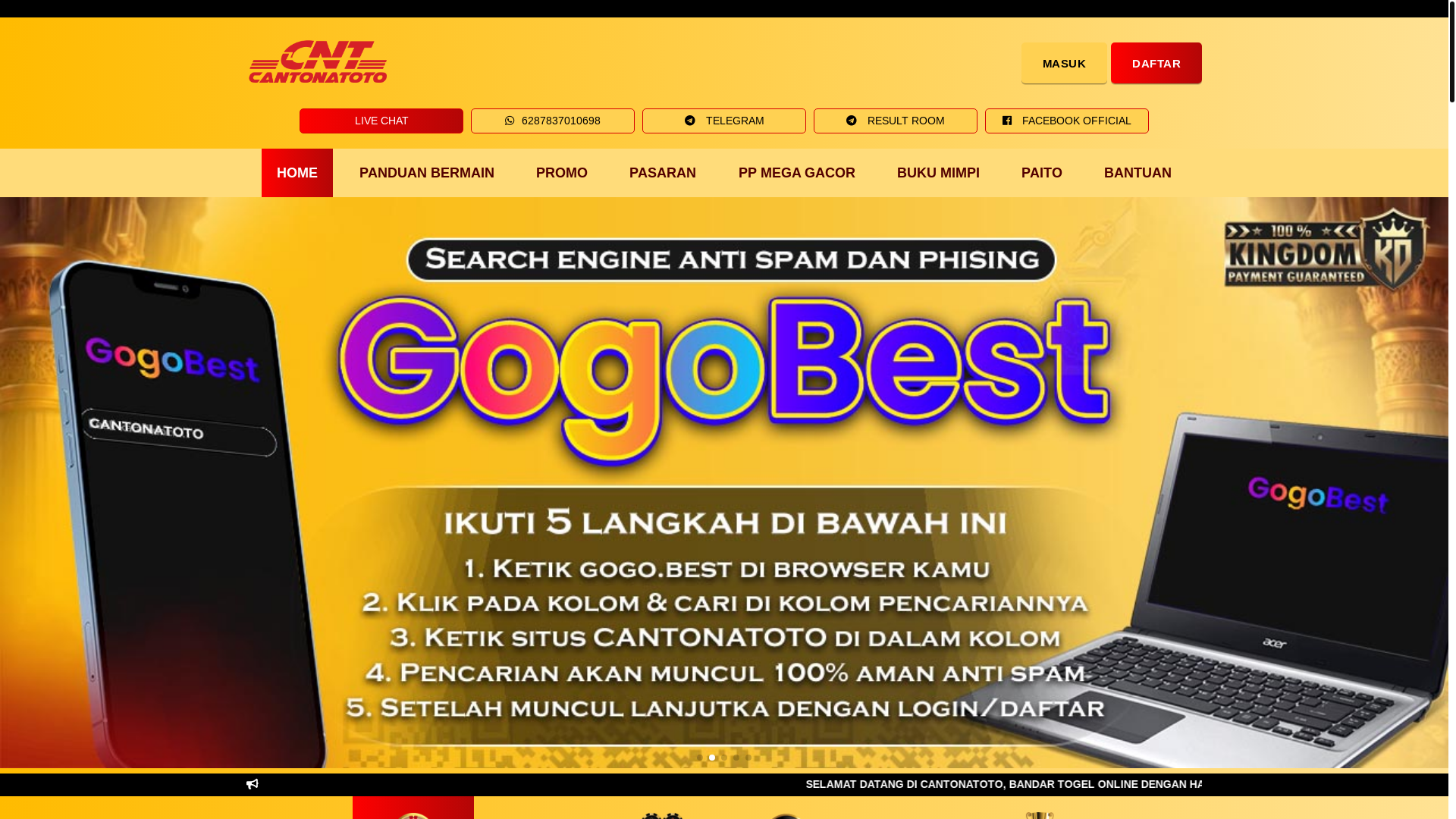 website screenshot of https://cantonatotoaurbeduri.com/