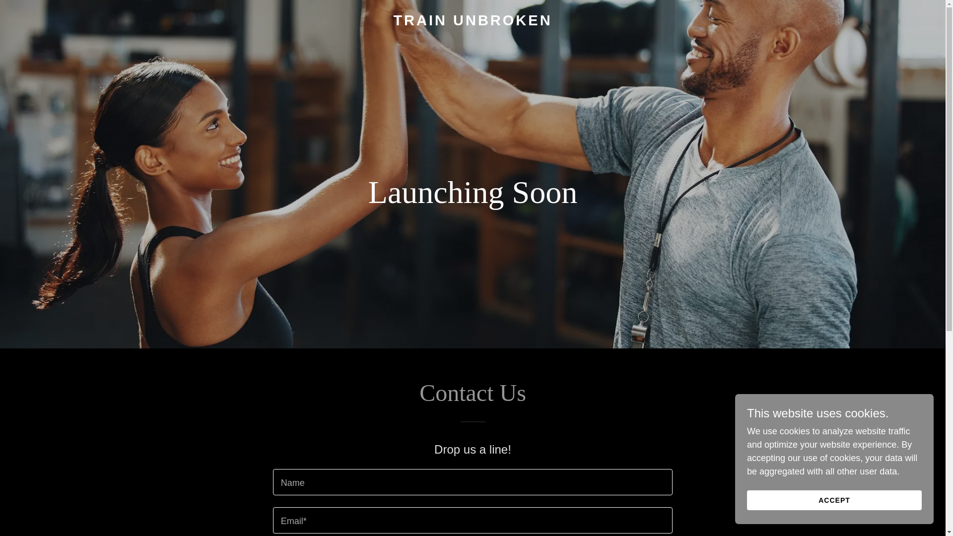 website screenshot of https://trainunbroken.com/