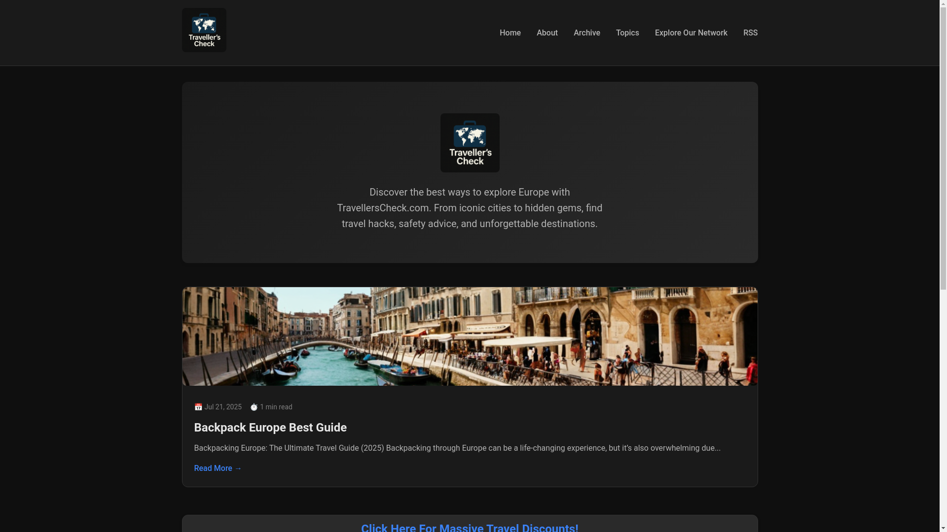 website screenshot of https://travellerscheckcom.pages.dev/