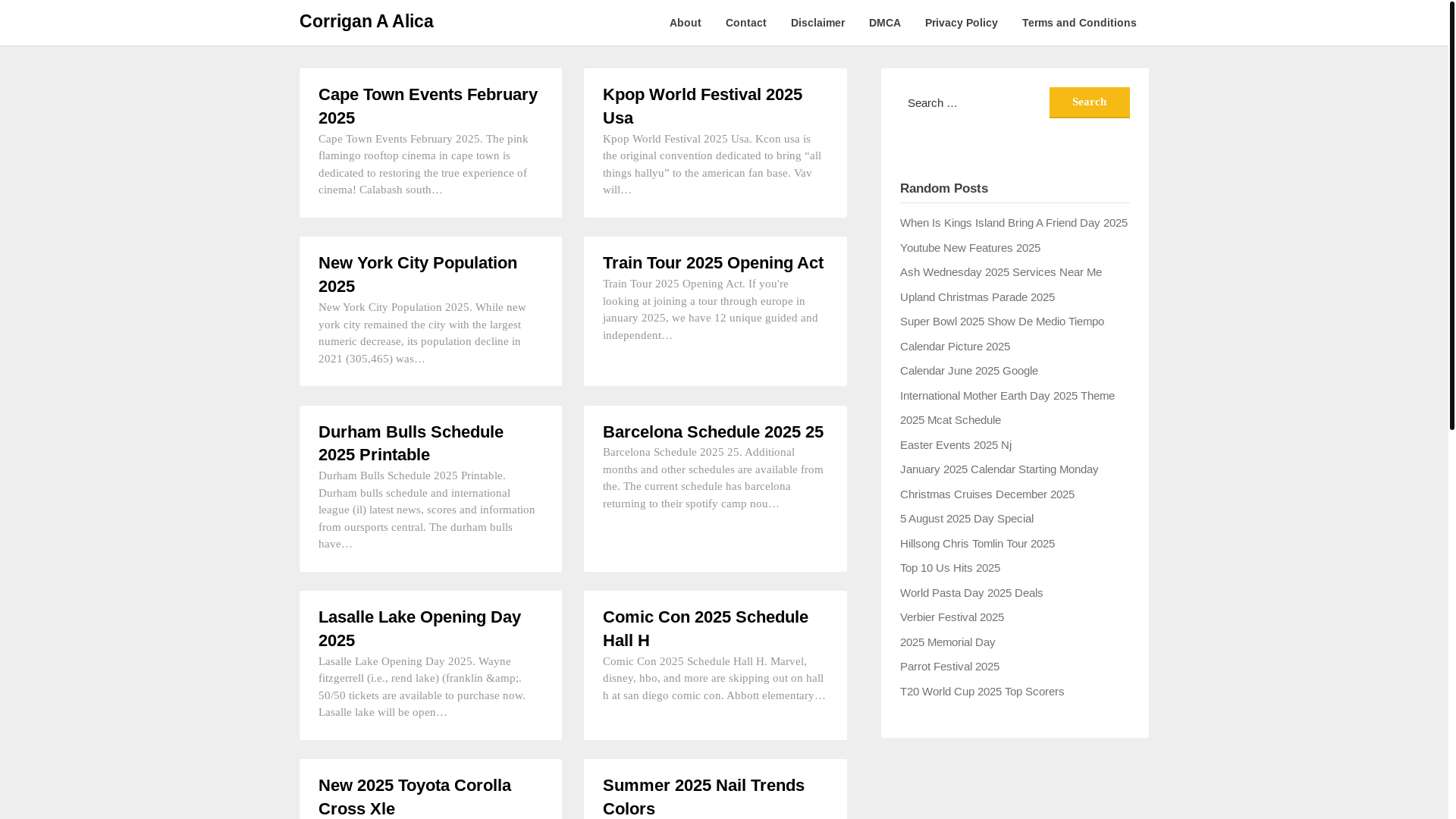 website screenshot of https://corriganaalica.pages.dev/