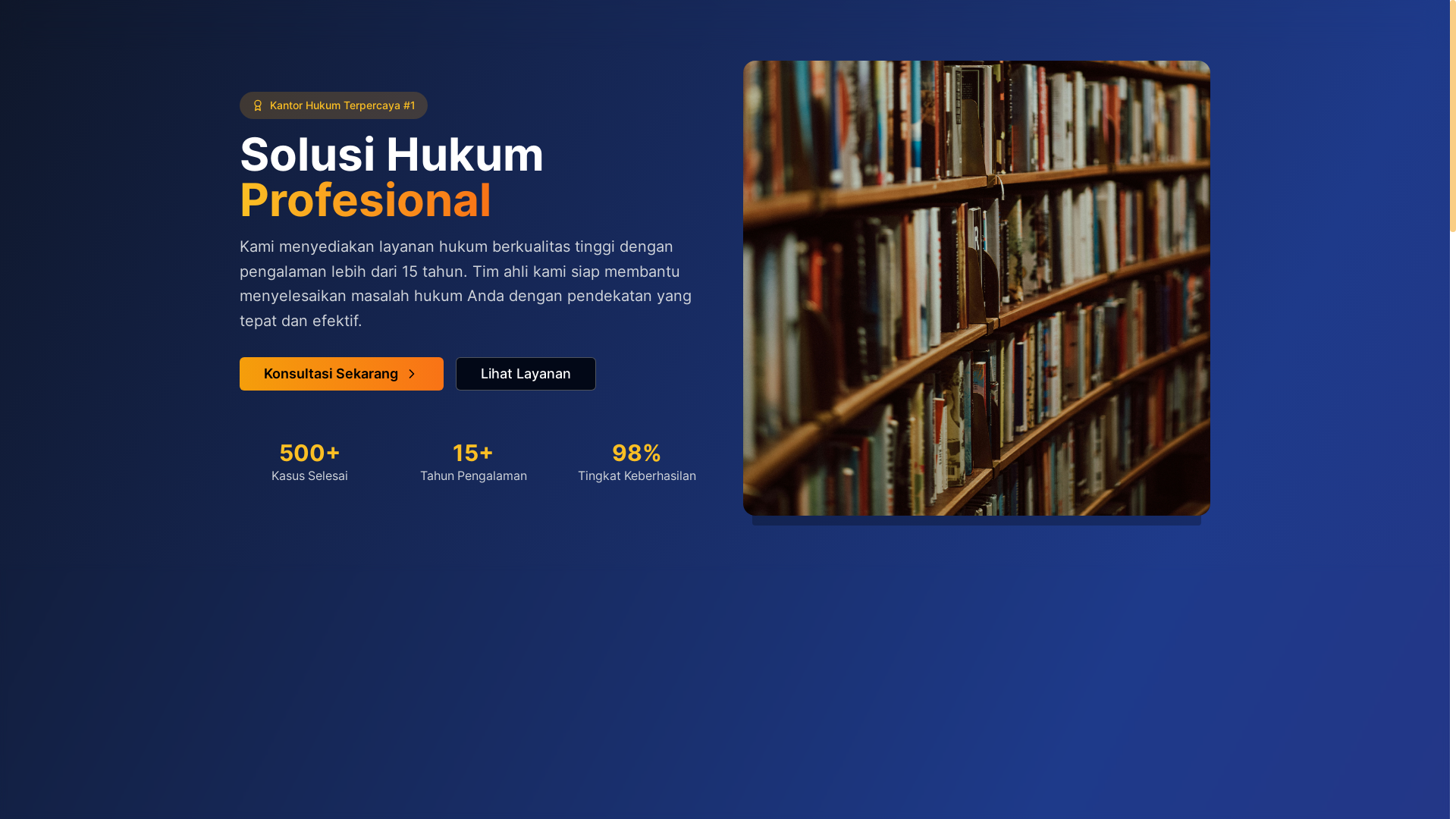 website screenshot of https://bakti-lawyeroffice.com/