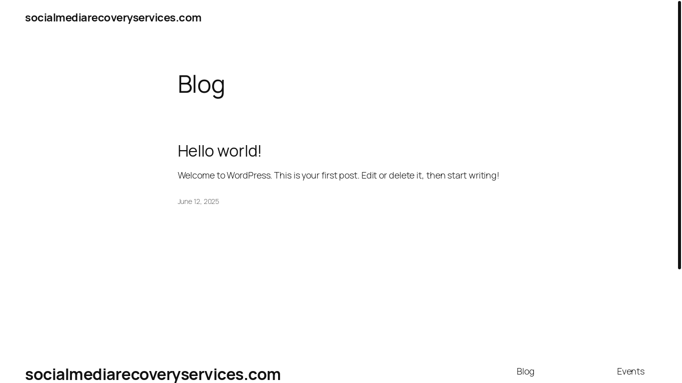 website screenshot of https://socialmediarecoveryservices.com/