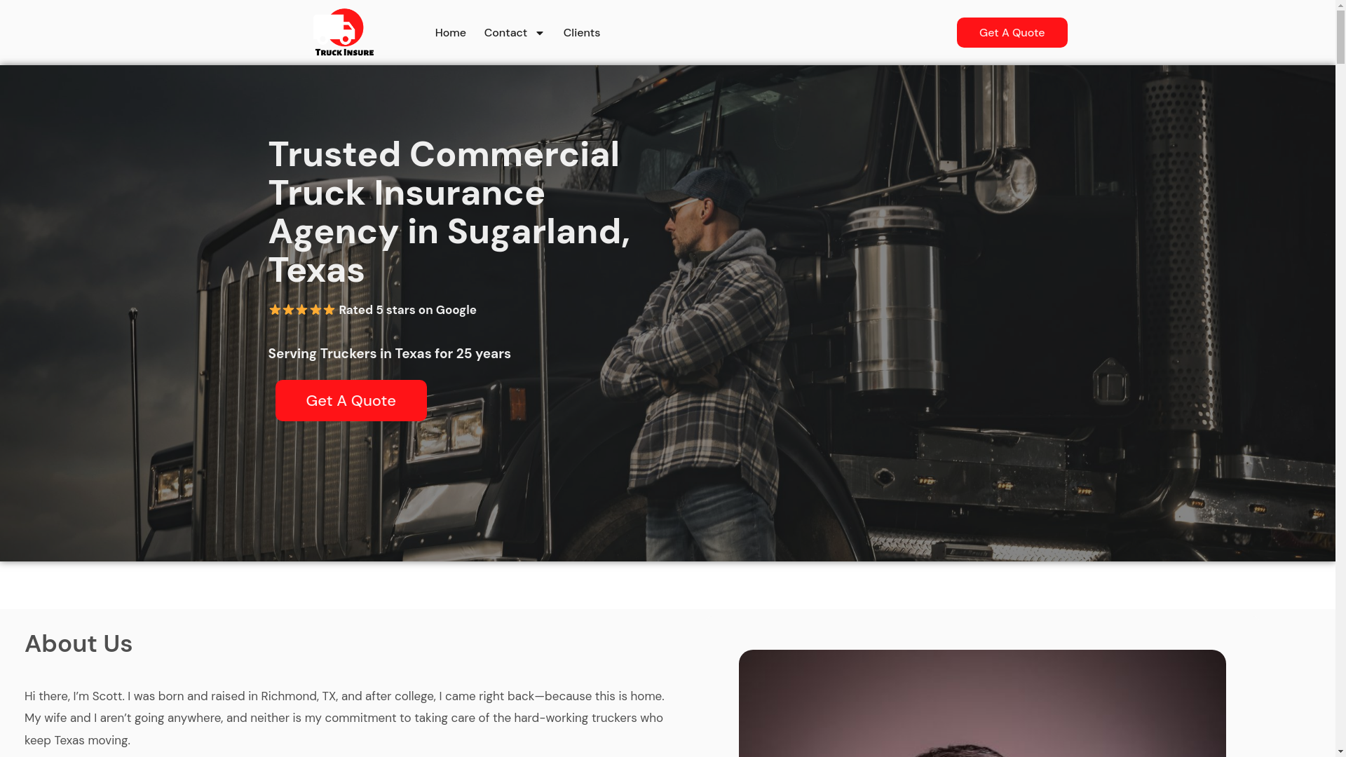 website screenshot of https://evertruckinsurance.com/