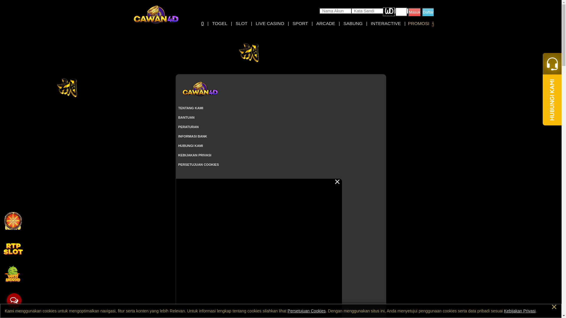 website screenshot of https://cawan4dapi.com/