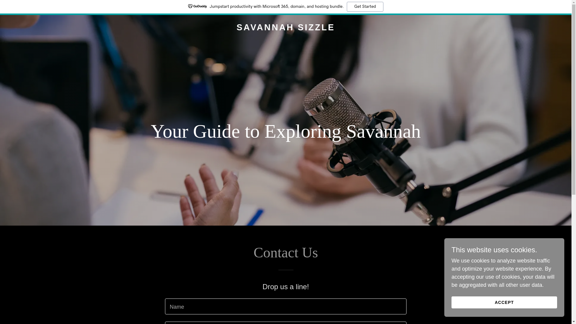 website screenshot of https://savannahsizzle.com/