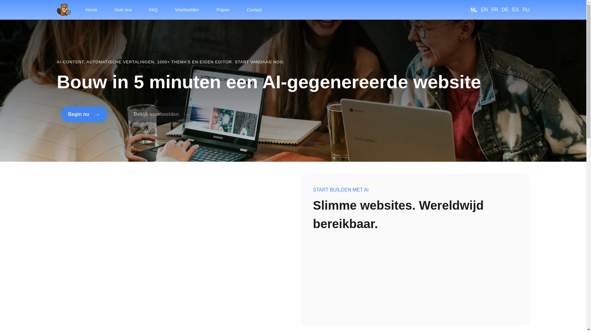 website screenshot of https://fixjesite.nl/