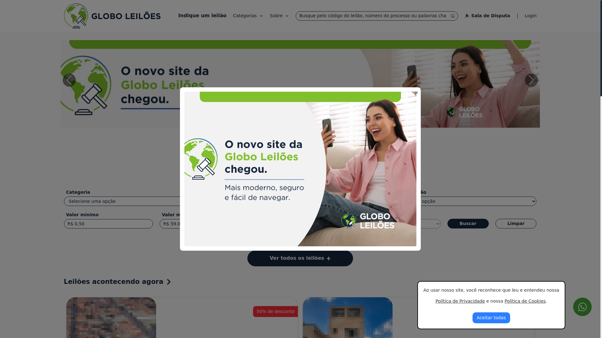 website screenshot of https://balboaleiloes.com.br/