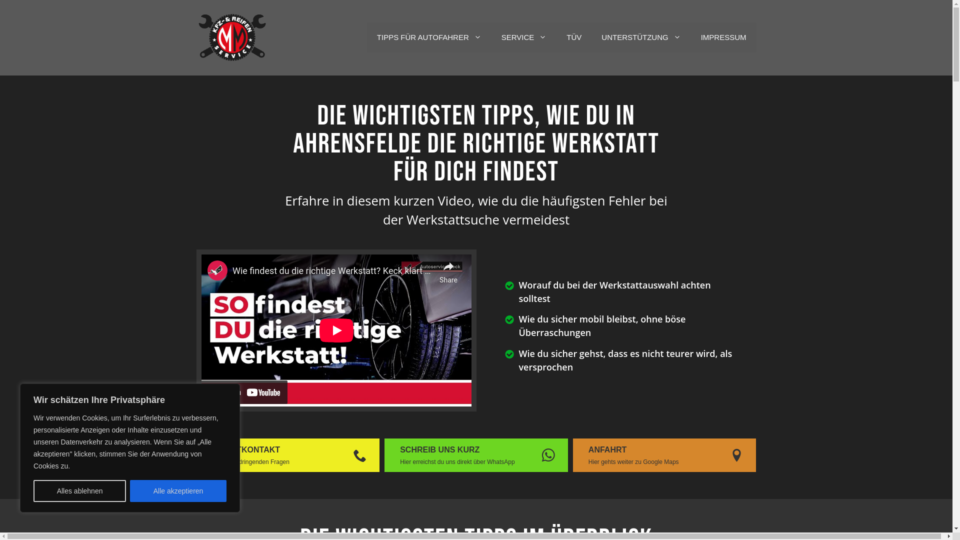 website screenshot of https://mms-autoservice-ahrensfelde.de/