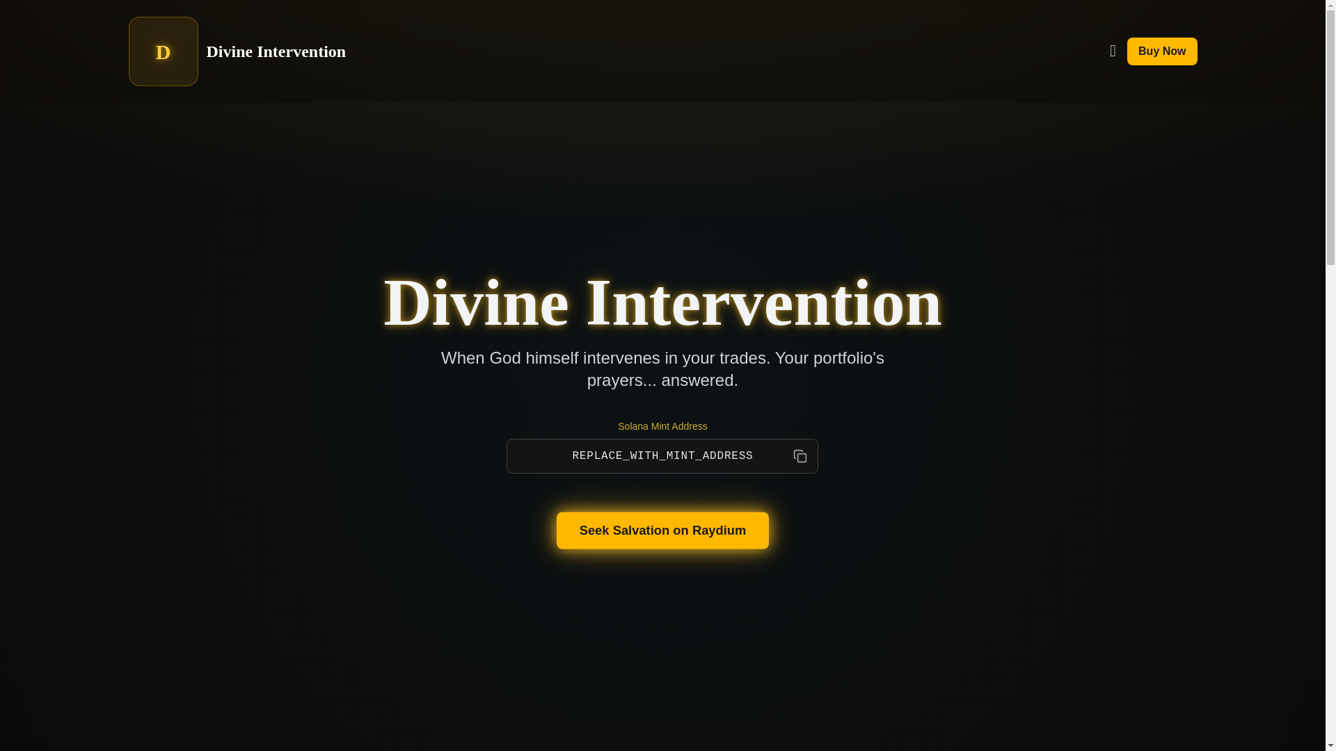 website screenshot of https://divinetoken.net/